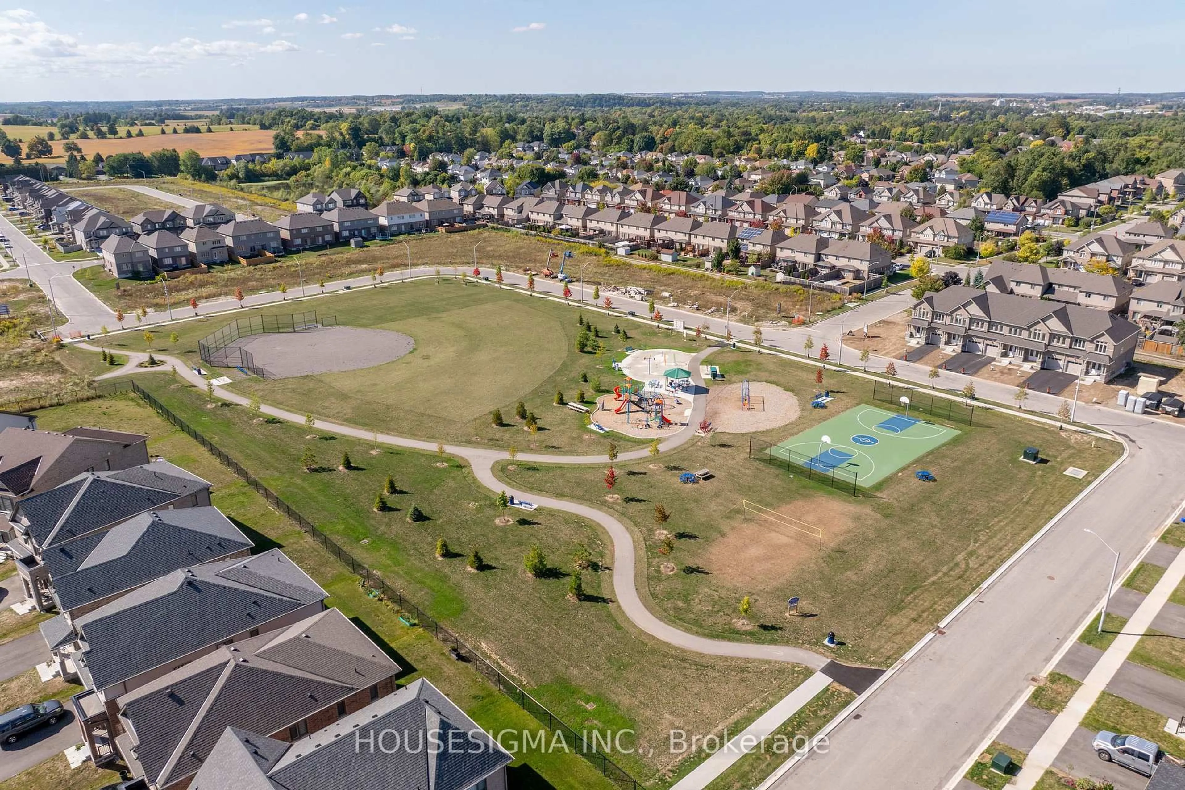 A pic from outside/outdoor area/front of a property/back of a property/a pic from drone, water/lake/river/ocean view for 18 Prince Philip Blvd, North Dumfries Ontario N0B 1E0