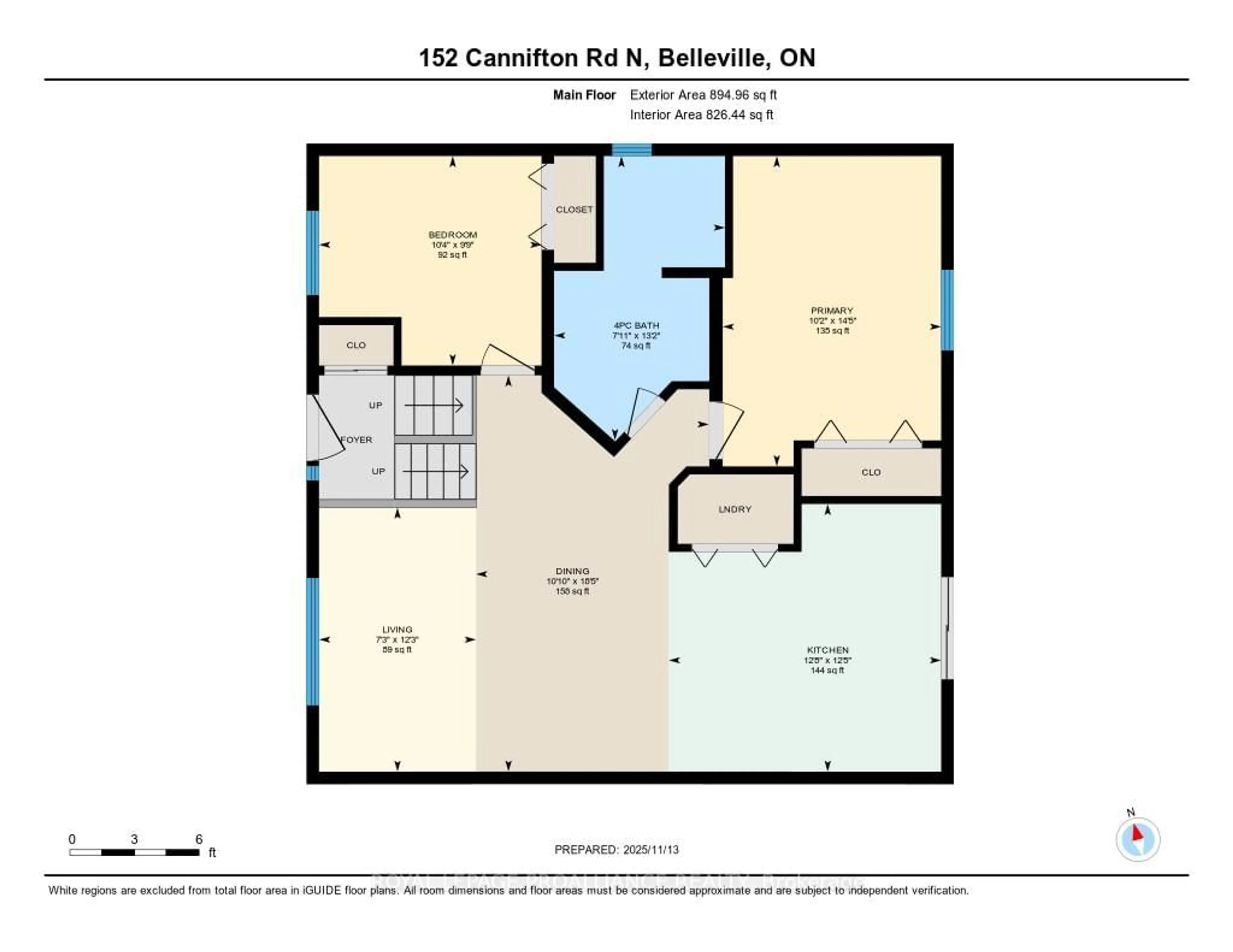 Floor plan for 152 Cannifton Rd, Belleville Ontario K8P 2T1