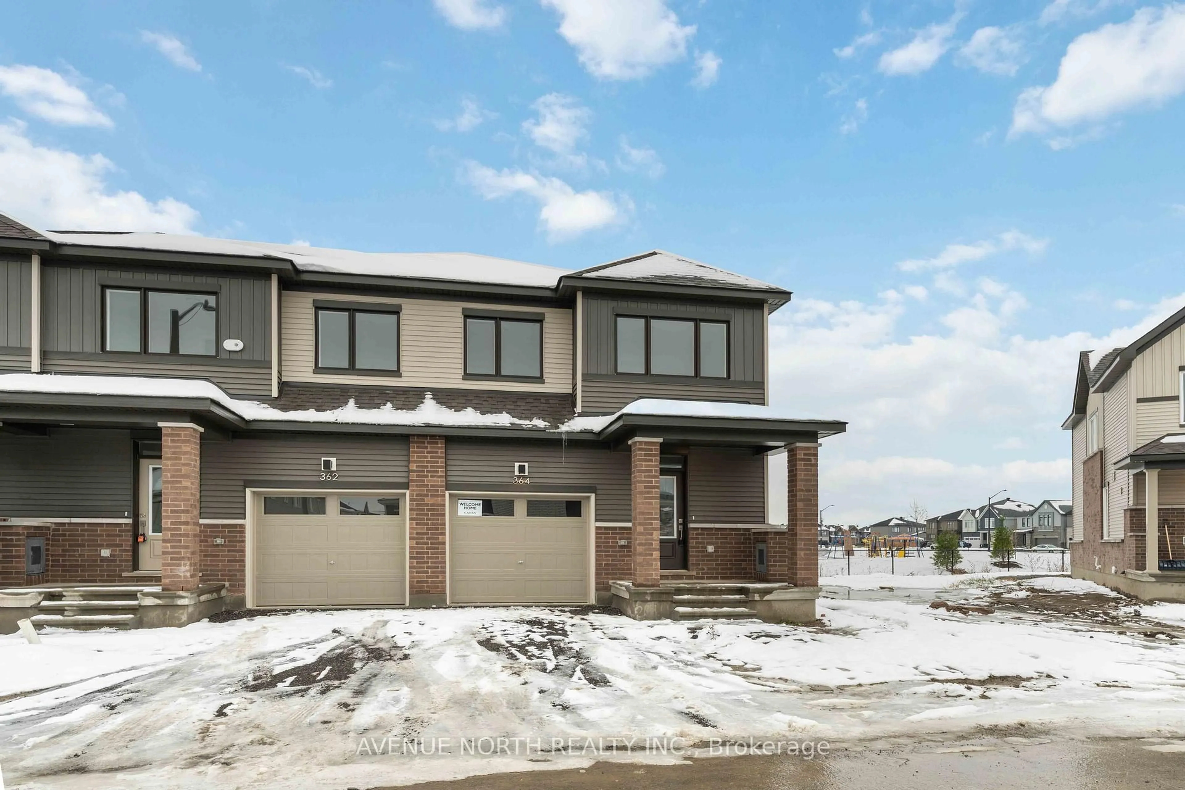 Home with brick exterior material, street for 364 Les Emmerson Dr, Barrhaven Ontario K2J 7L7