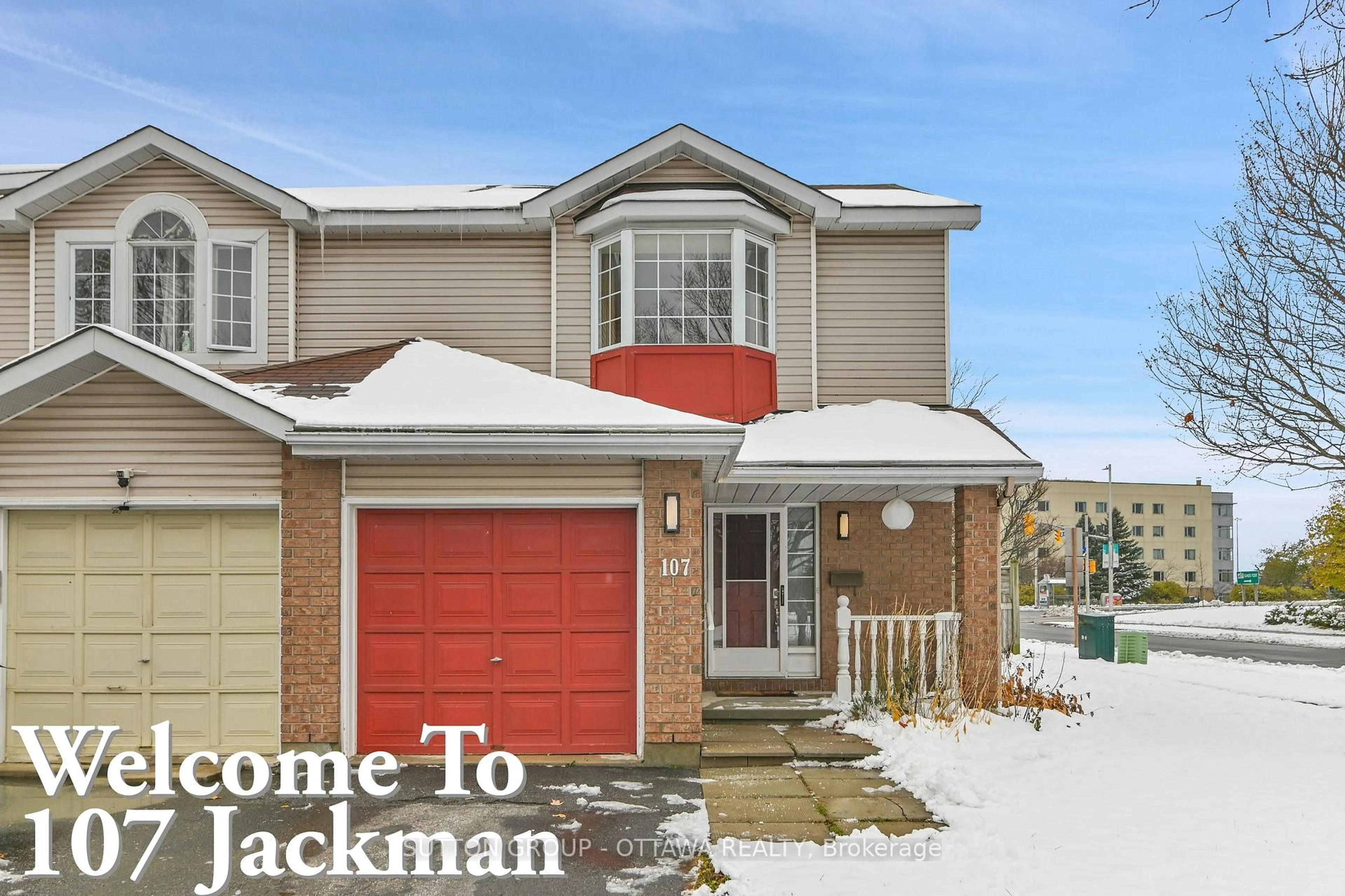 Home with brick exterior material, street for 107 Jackman Terr, Kanata Ontario K2L 4C9