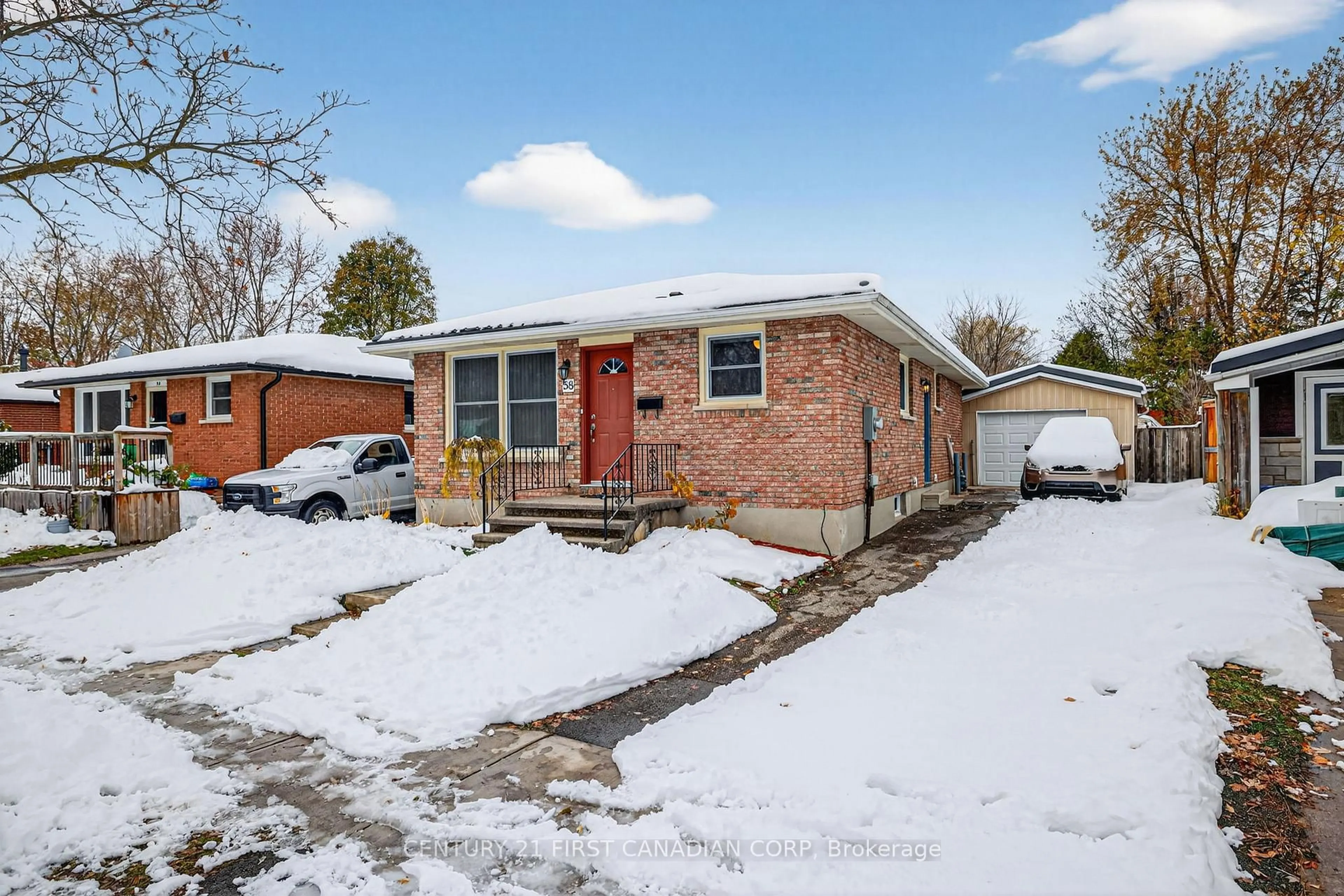 Home with brick exterior material, street for 58 Scotchmere Cres, London South Ontario N6E 2A1