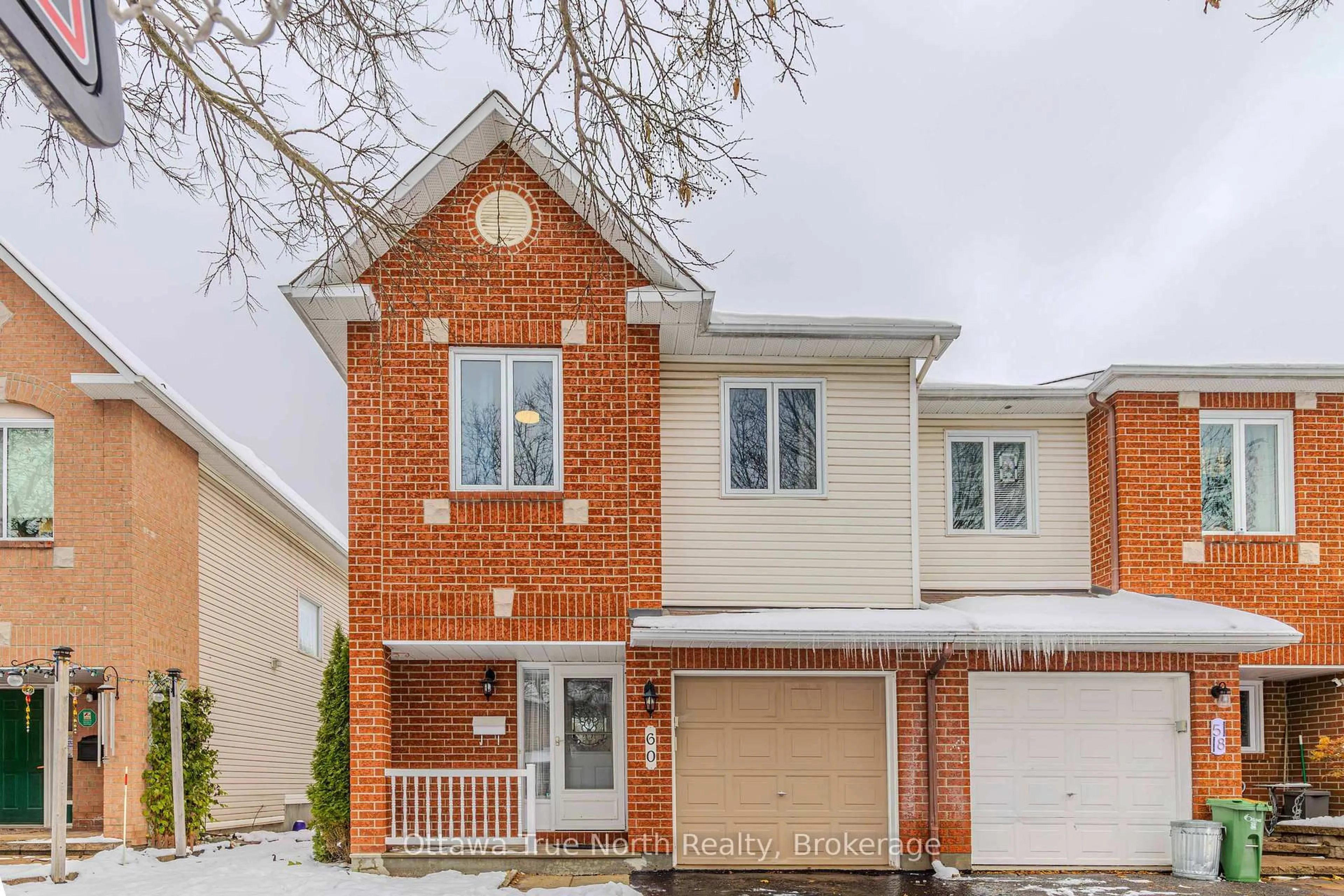 Home with brick exterior material, street for 60 Sheppard's Glen Ave, Ottawa Ontario K2M 2M9