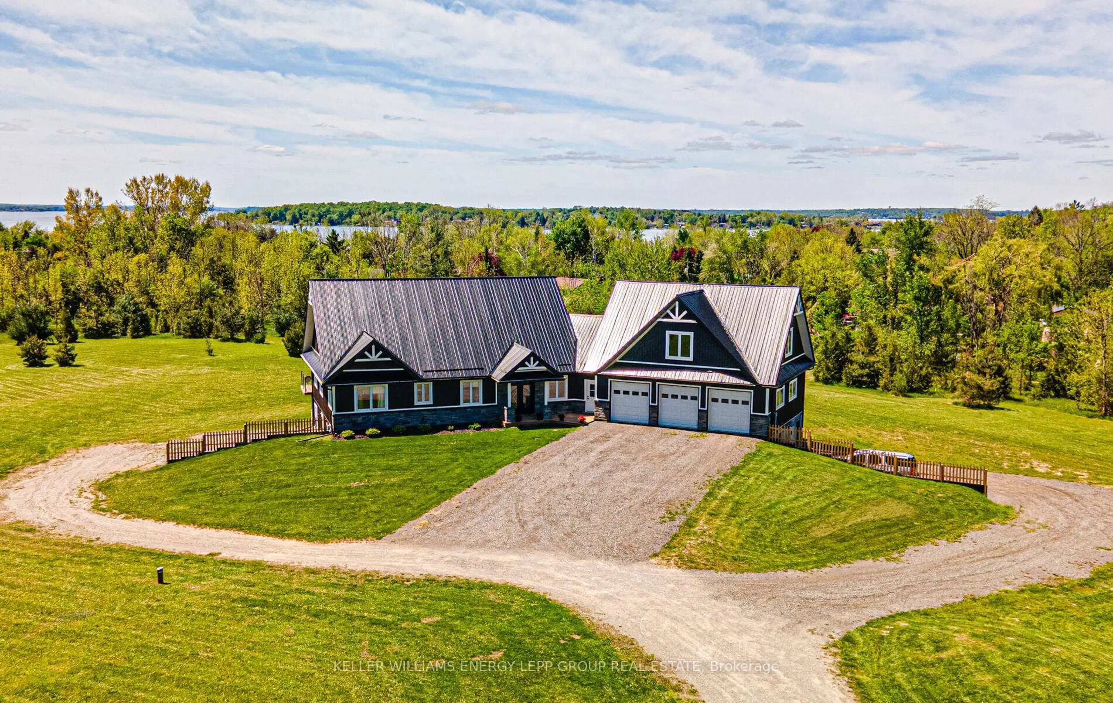 A pic from outside/outdoor area/front of a property/back of a property/a pic from drone, water/lake/river/ocean view for 44 Ball Point Rd, Kawartha Lakes Ontario K0M 2C0