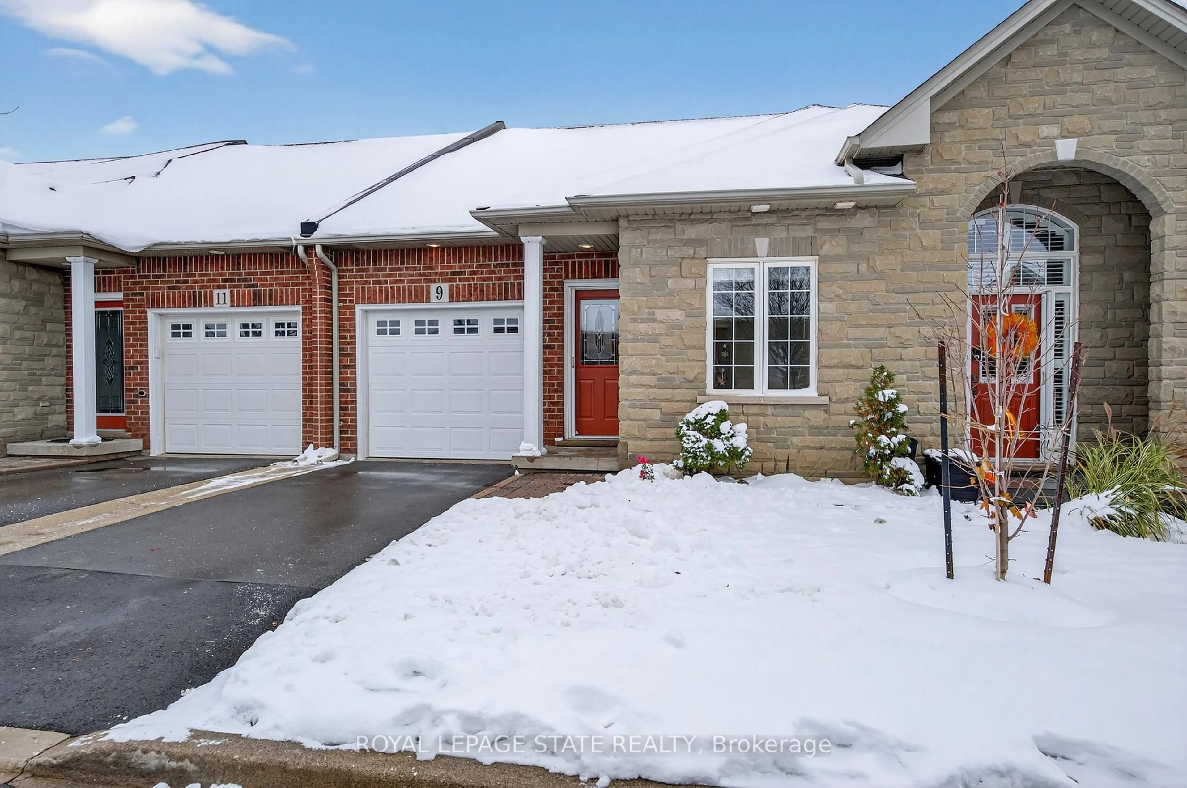 Home with brick exterior material, street for 9 Manitoulin Tr, Hamilton Ontario L9B 2X8