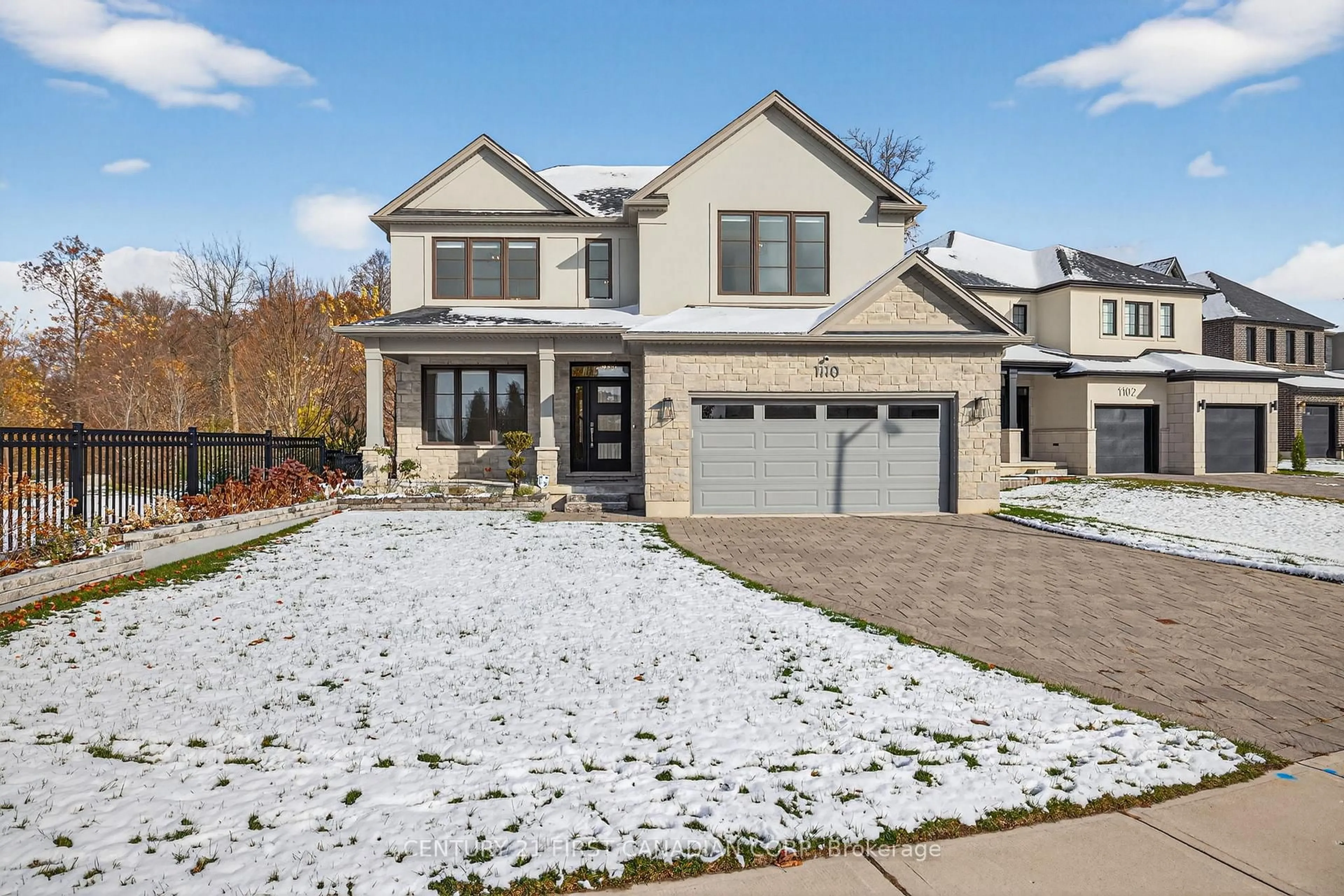 Home with brick exterior material, street for 1110 Riverbend Rd, London South Ontario N6K 0J1