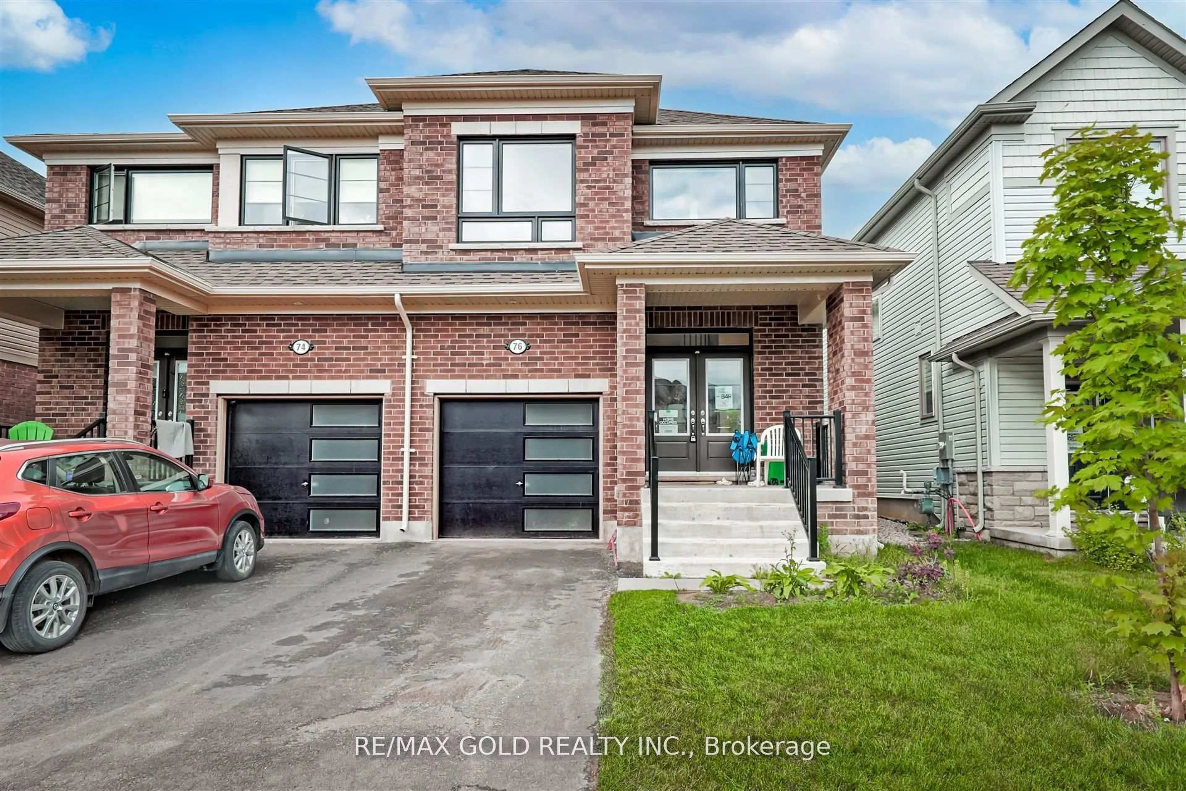 Home with brick exterior material, street for 76 Prest Way, Centre Wellington Ontario N1M 0K1