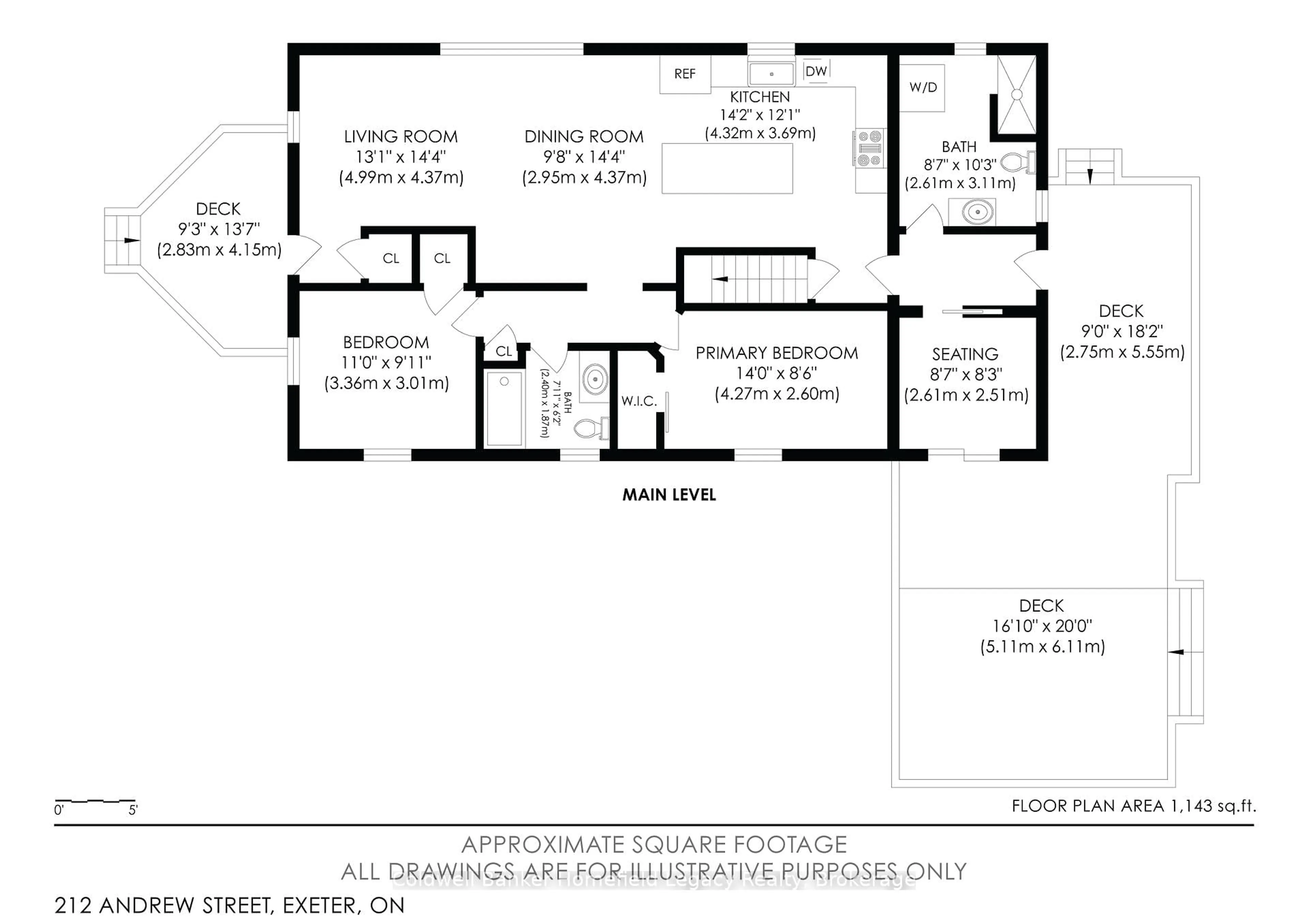 Floor plan for 212 Andrew St, South Huron Ontario N0M 1S1
