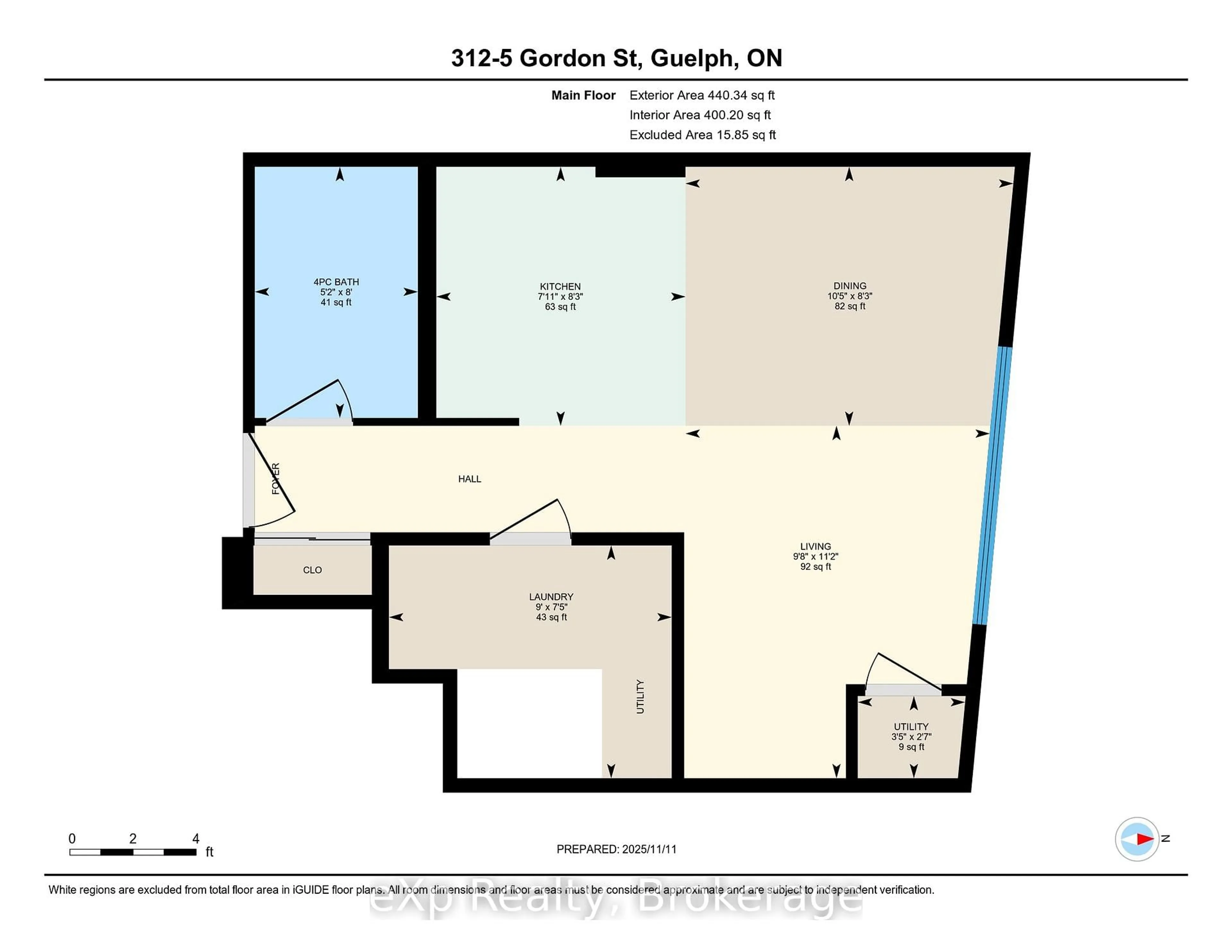 Floor plan for 5 Gordon St #312, Guelph Ontario N1H 4G8