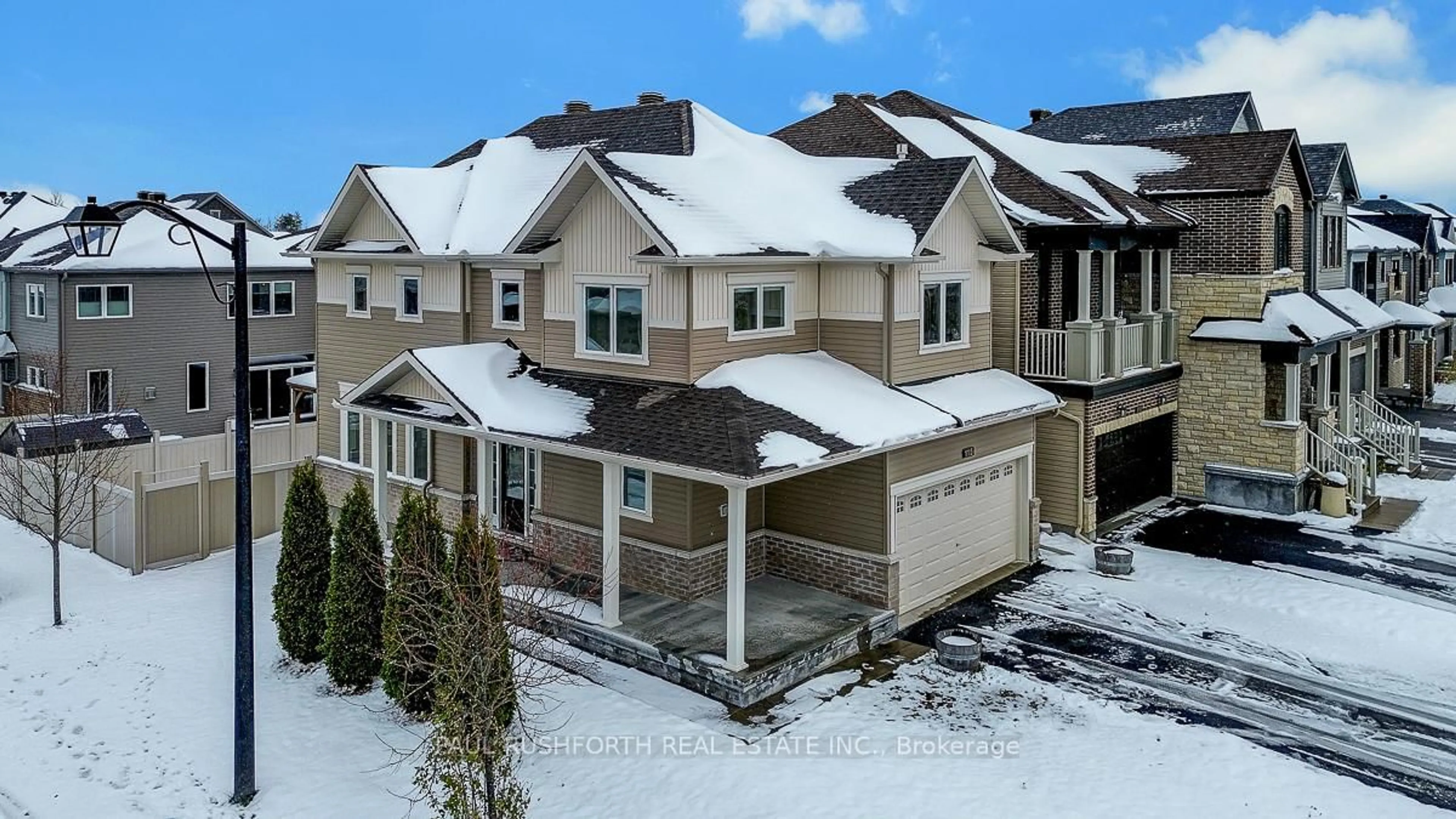 A pic from outside/outdoor area/front of a property/back of a property/a pic from drone, mountain view for 115 Discovery Cres, Ottawa Ontario K2S 0Z9
