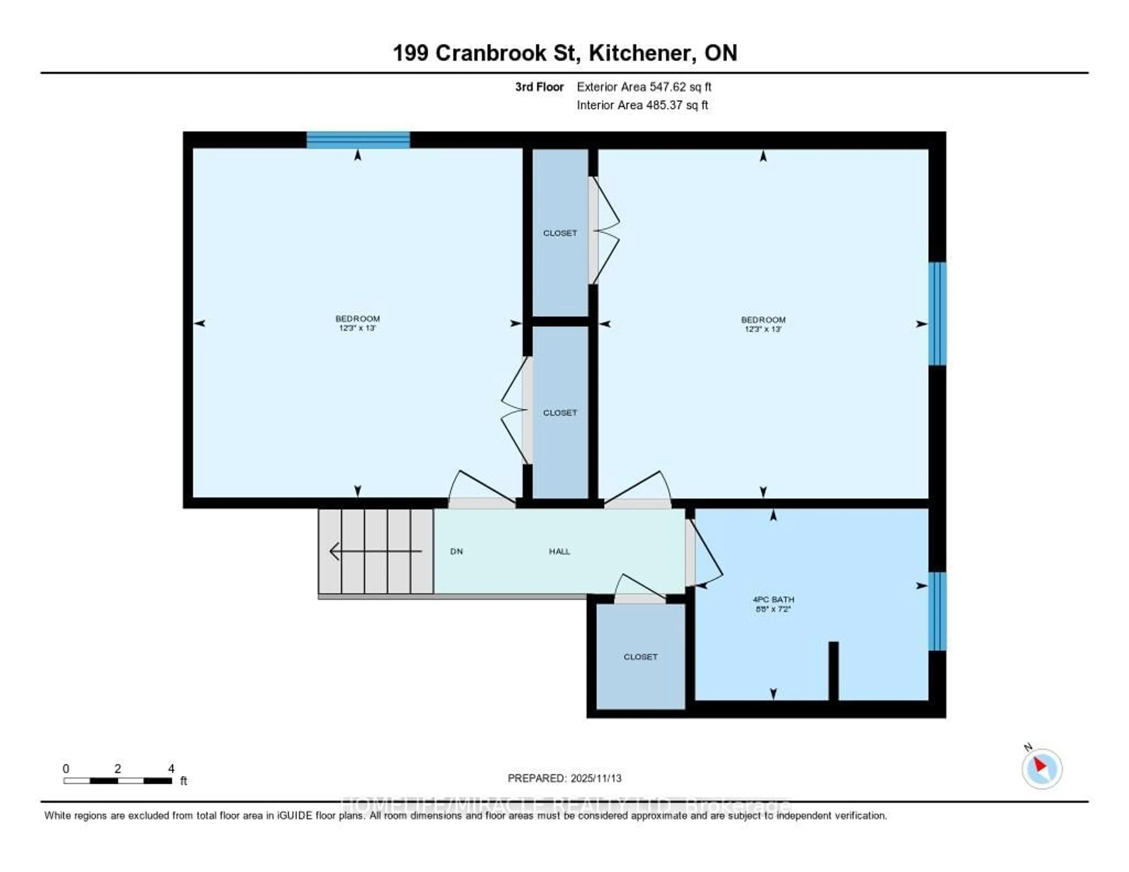 Floor plan for 199 Cranbrook St, Kitchener Ontario N2P 2X4