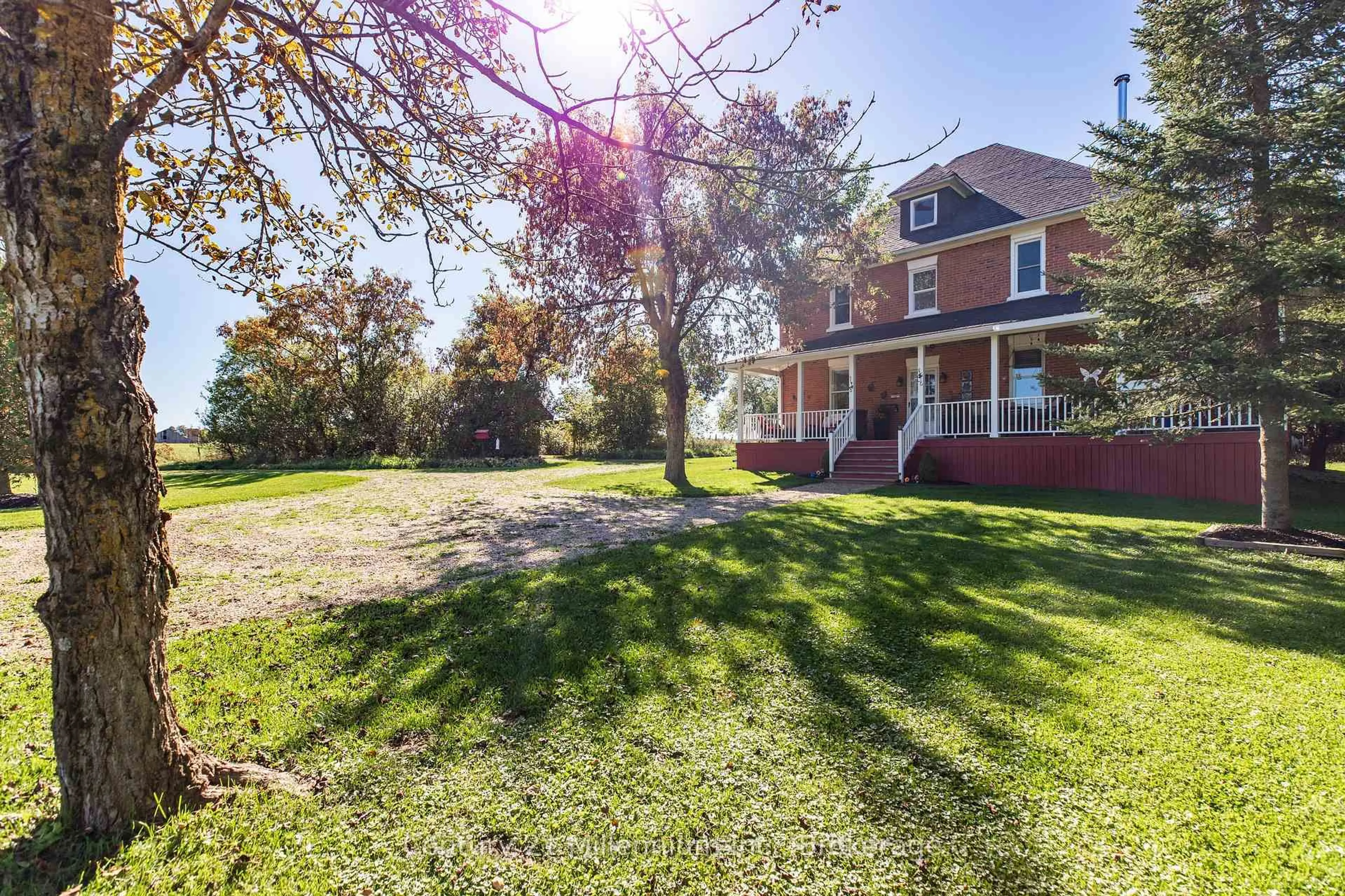 A pic from outside/outdoor area/front of a property/back of a property/a pic from drone, street for 155104 7th Line, Grey Highlands Ontario N0C 1H0