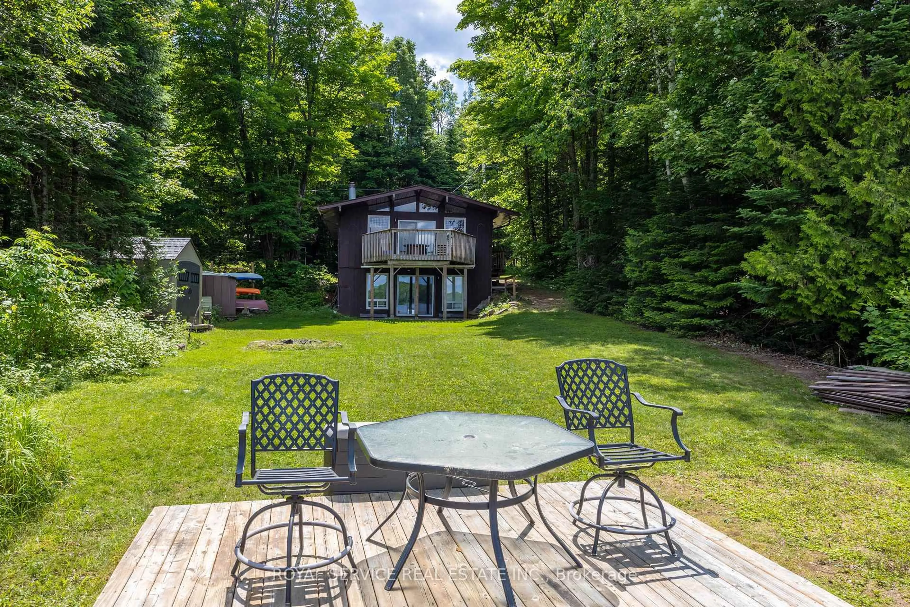 Patio, water/lake/river/ocean view for 2104 Brady Lake Rd, Minden Hills Ontario K0M 2K0