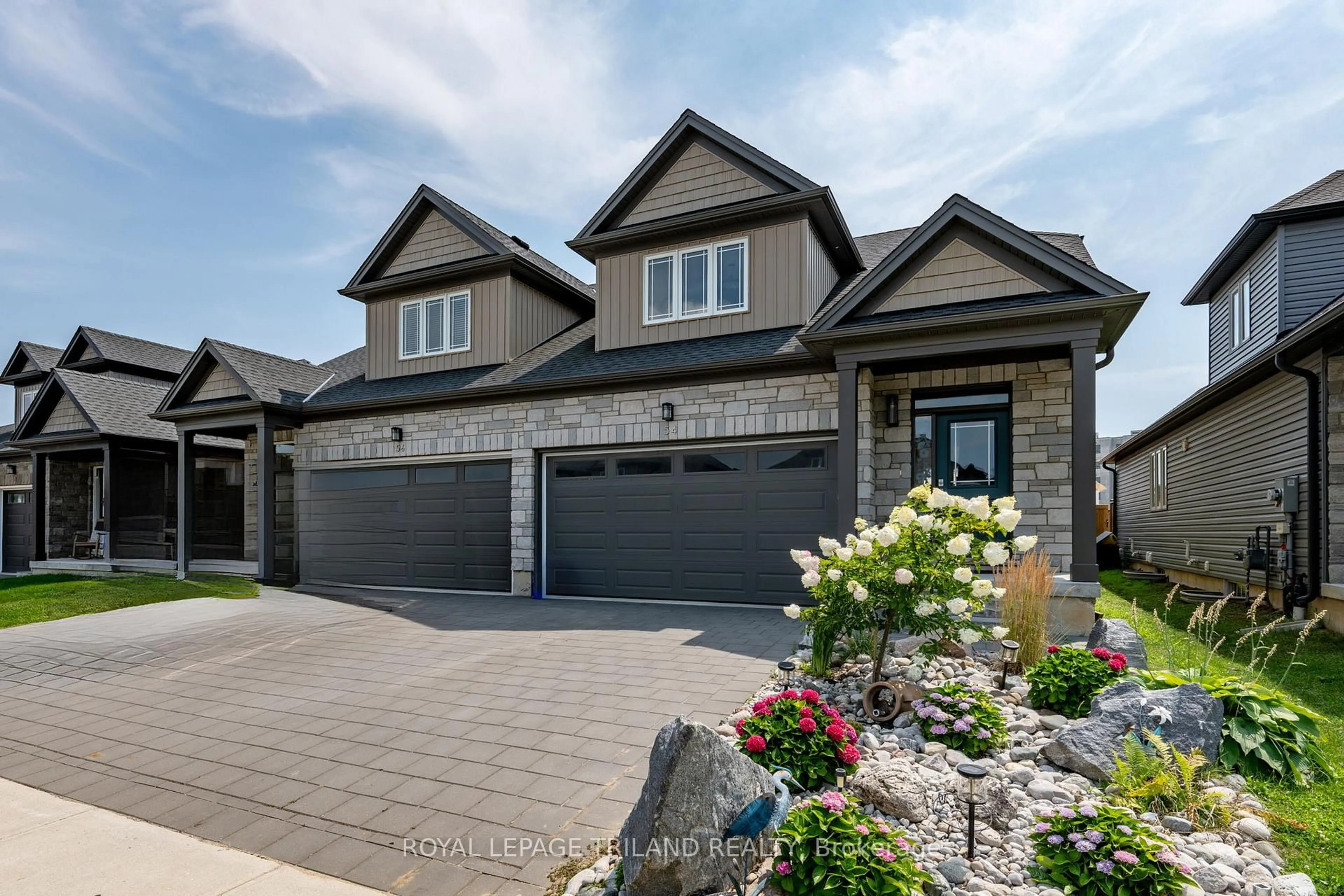 Home with brick exterior material, street for 54 Compass Tr, Central Elgin Ontario N5L 0B4