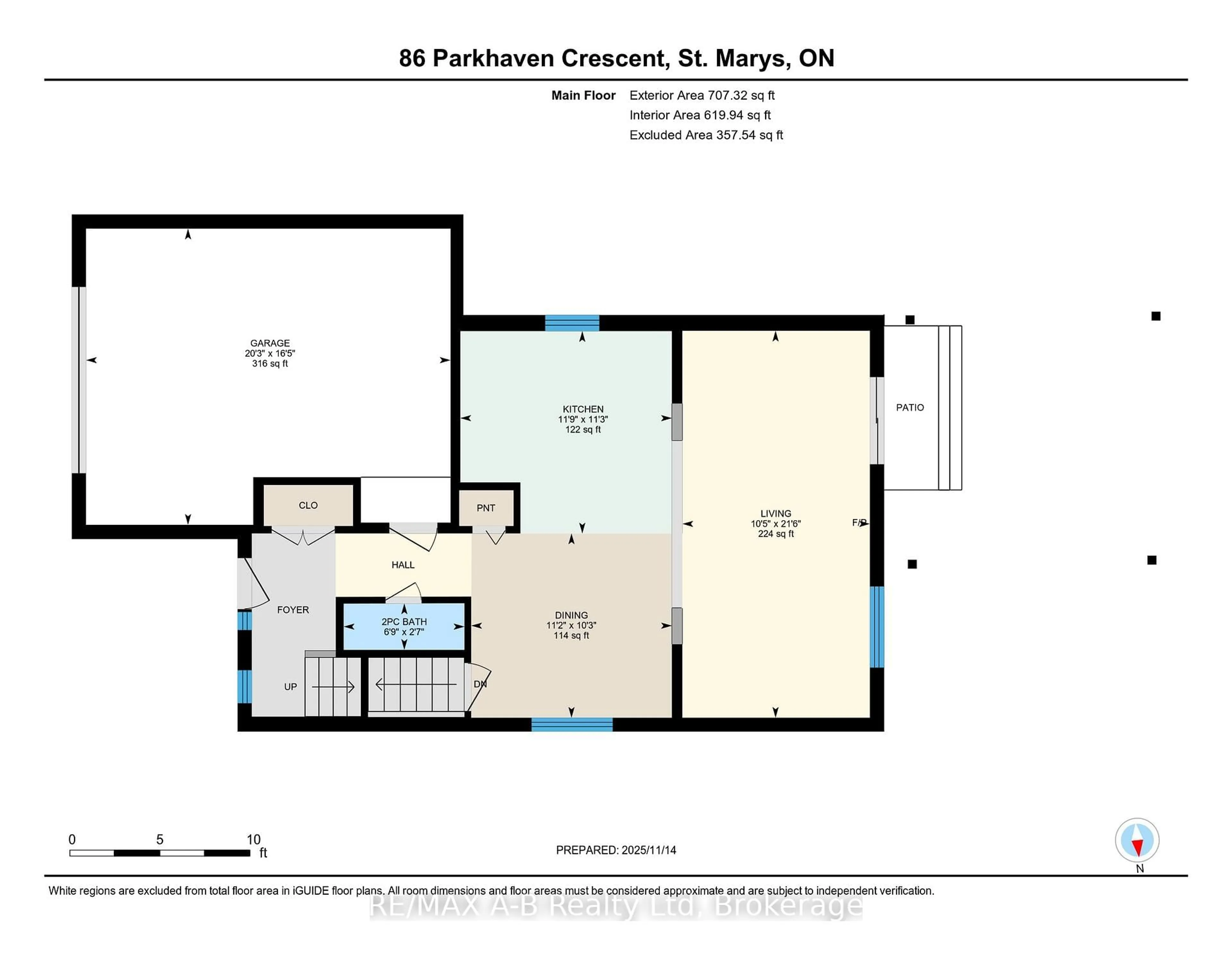 Floor plan for 86 Parkhaven Cres, St. Marys Ontario N4X 1E7