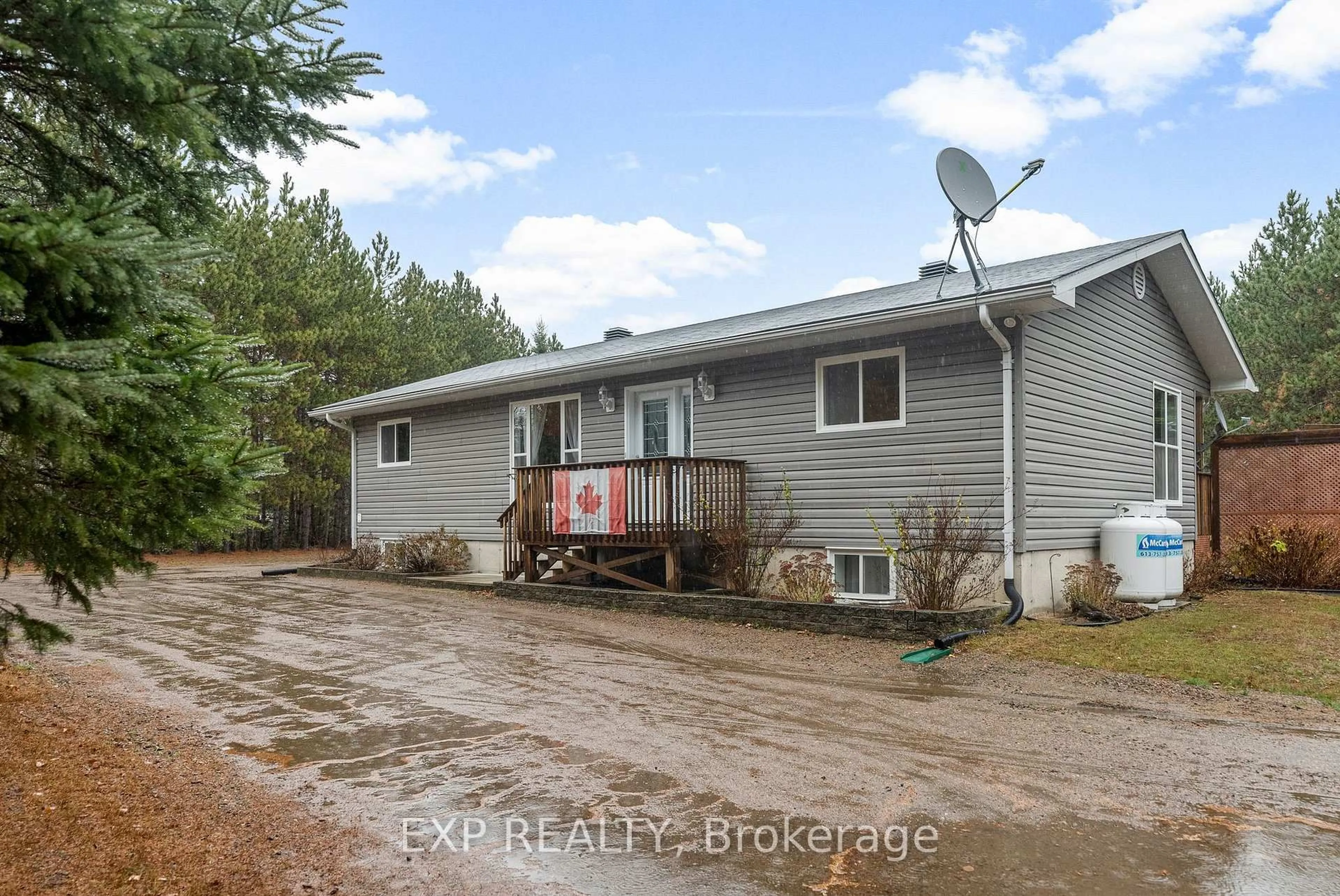 A pic from outside/outdoor area/front of a property/back of a property/a pic from drone, water/lake/river/ocean view for 716 Cybulski Rd, Barry's Bay Ontario K0J 1B0
