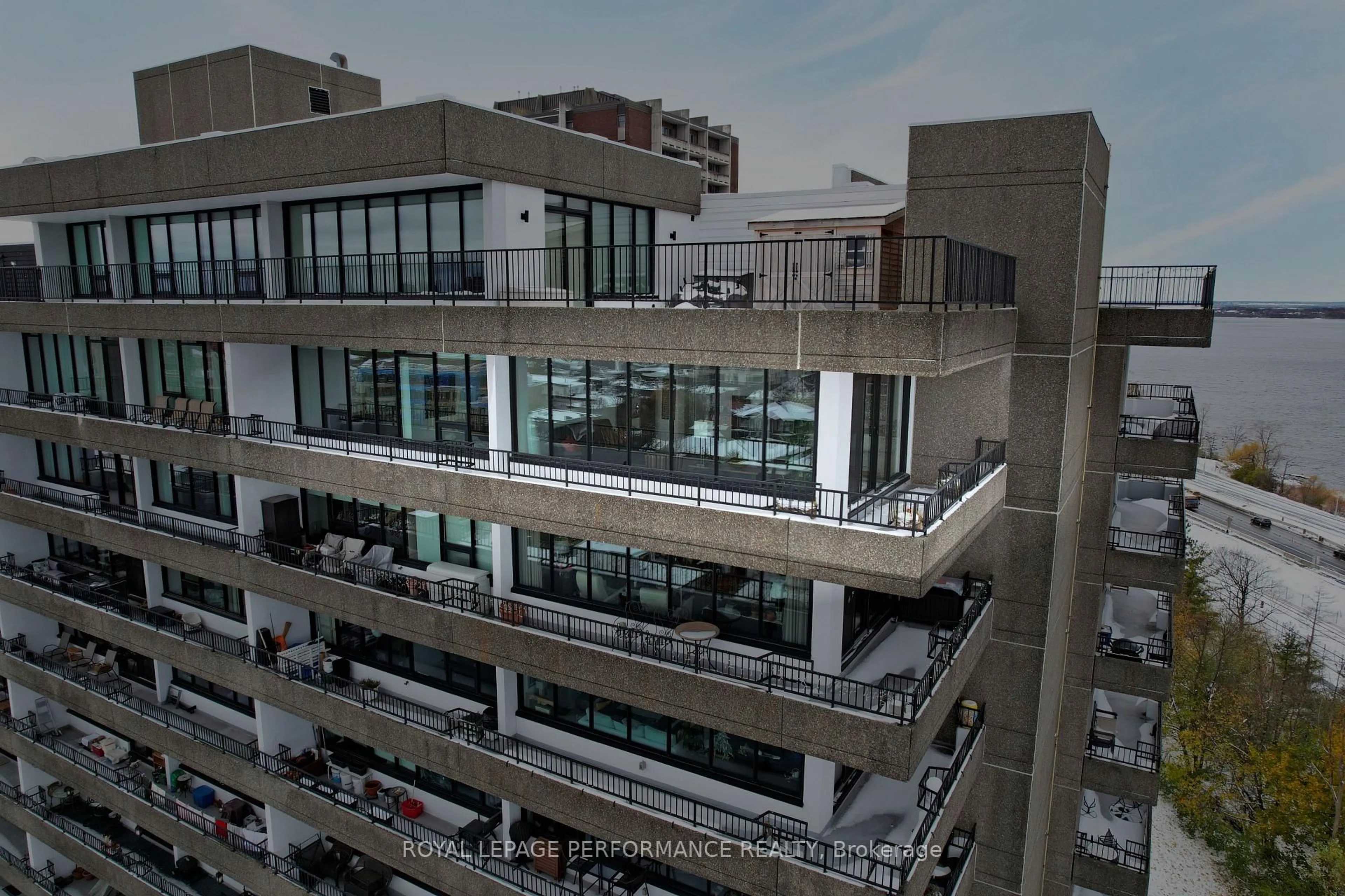 A pic from outside/outdoor area/front of a property/back of a property/a pic from drone, city buildings view from balcony for 370 Dominion Ave #PH3, Ottawa Ontario K2A 3X4