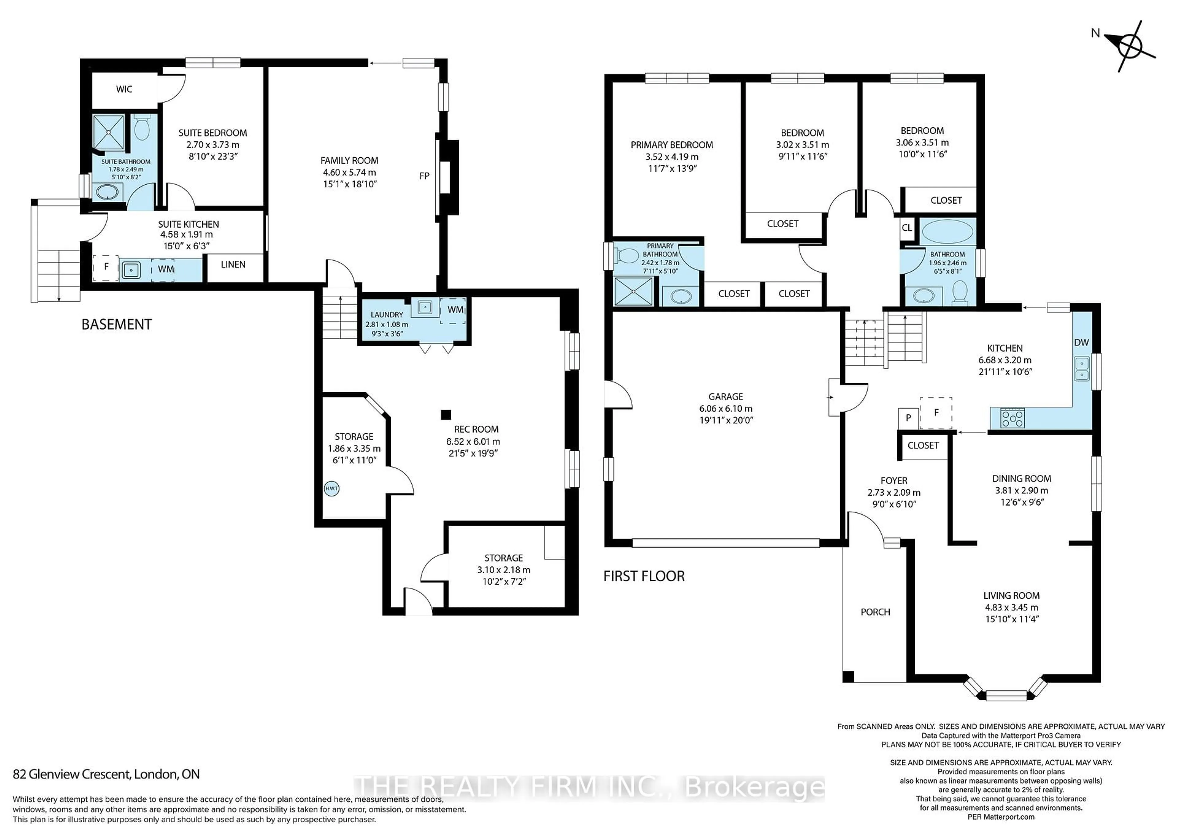 Floor plan for 82 Glenview Cres, London North Ontario N5X 2P9