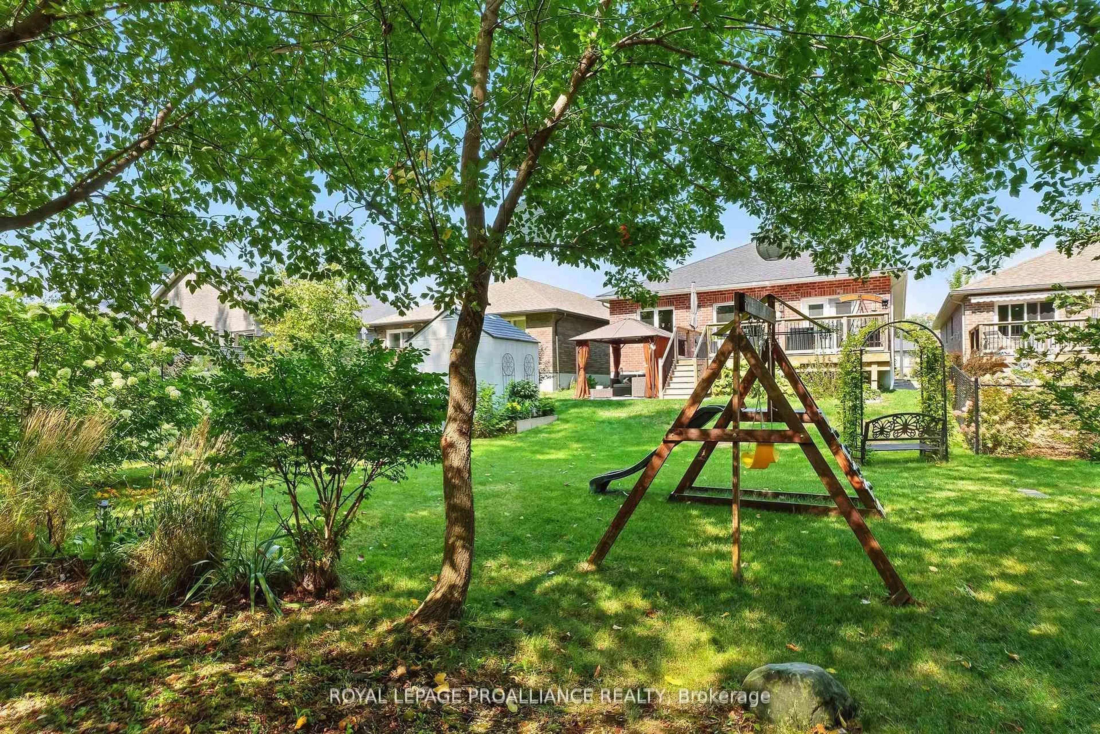 A pic from outside/outdoor area/front of a property/back of a property/a pic from drone, forest/trees view for 82 Royal Gala Dr, Brighton Ontario K0K 1H0