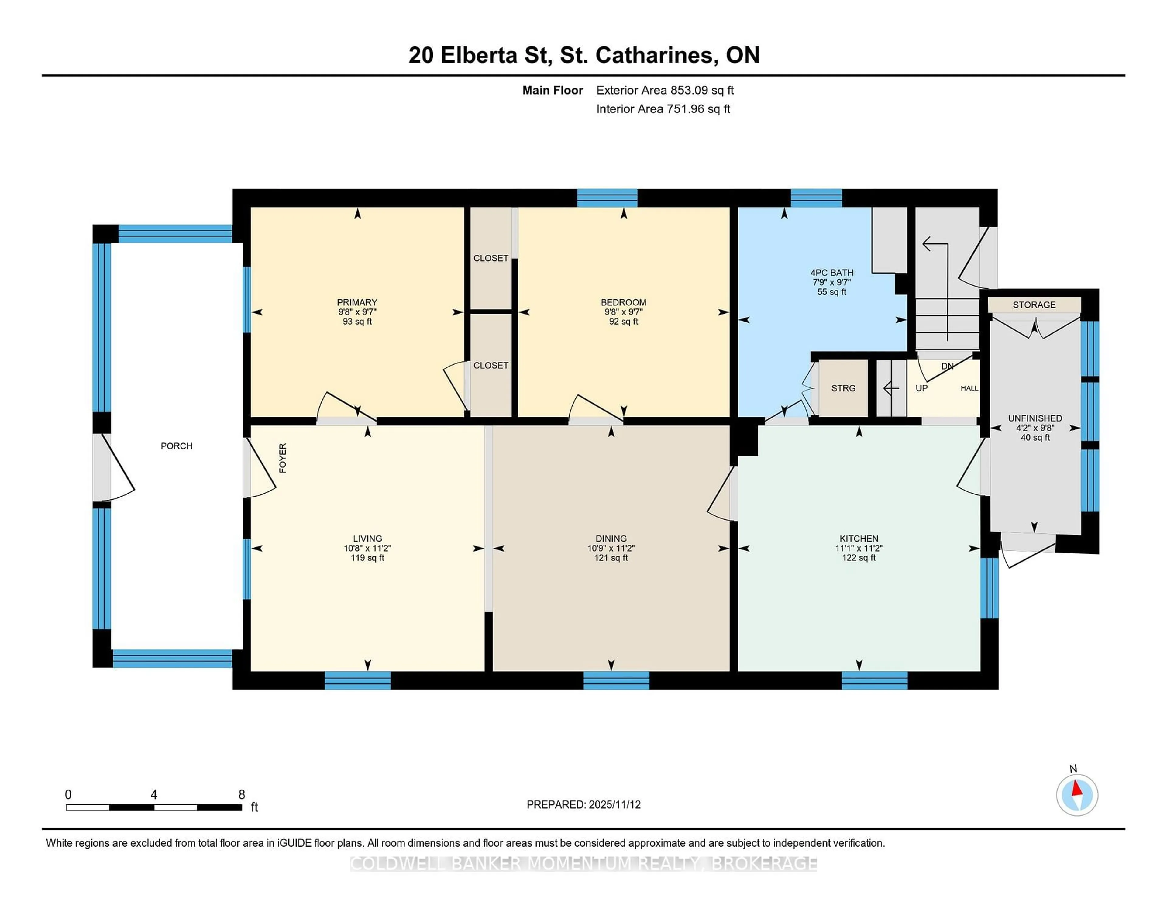 Floor plan for 20 Elberta St, St. Catharines Ontario L2M 5M5