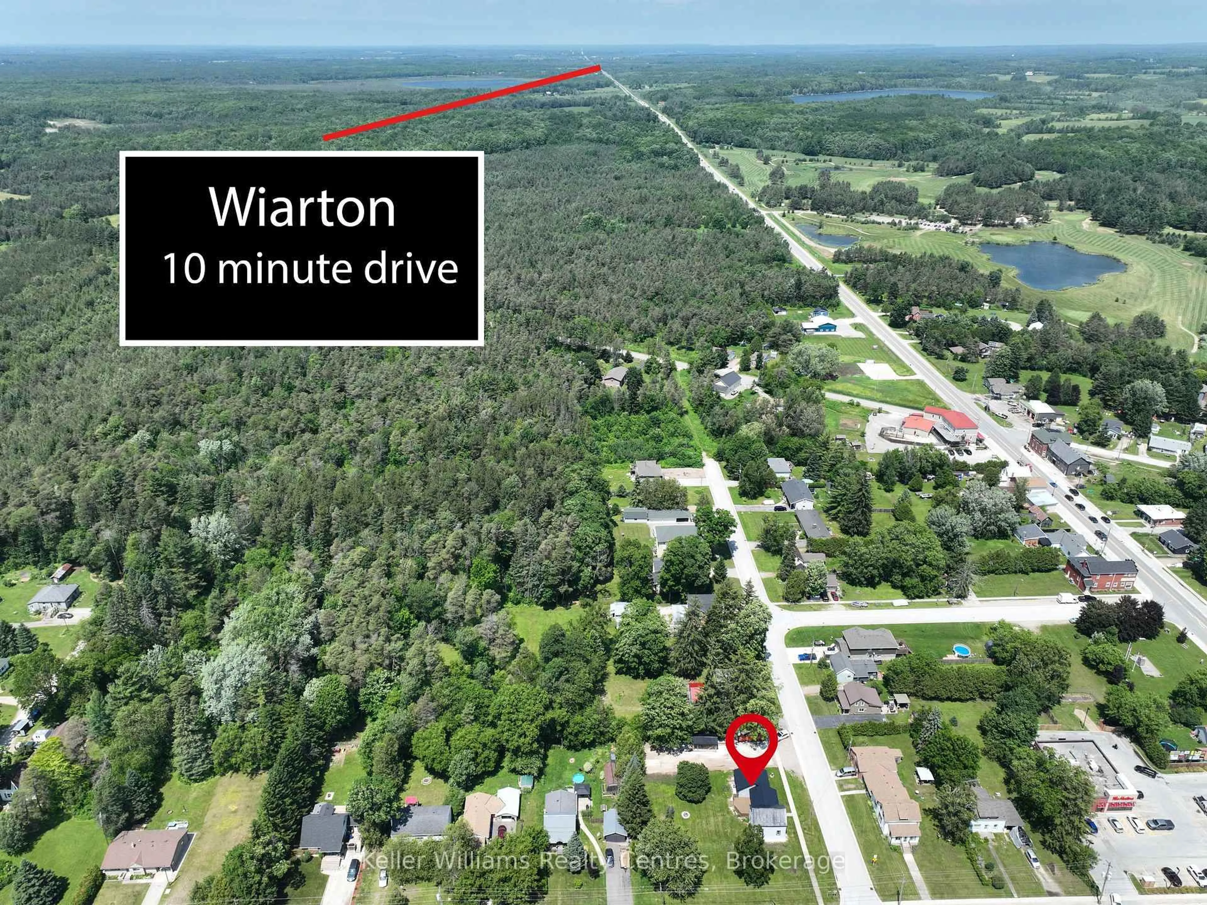 A pic from outside/outdoor area/front of a property/back of a property/a pic from drone, water/lake/river/ocean view for 52 Queen St, South Bruce Peninsula Ontario N0H 1P0