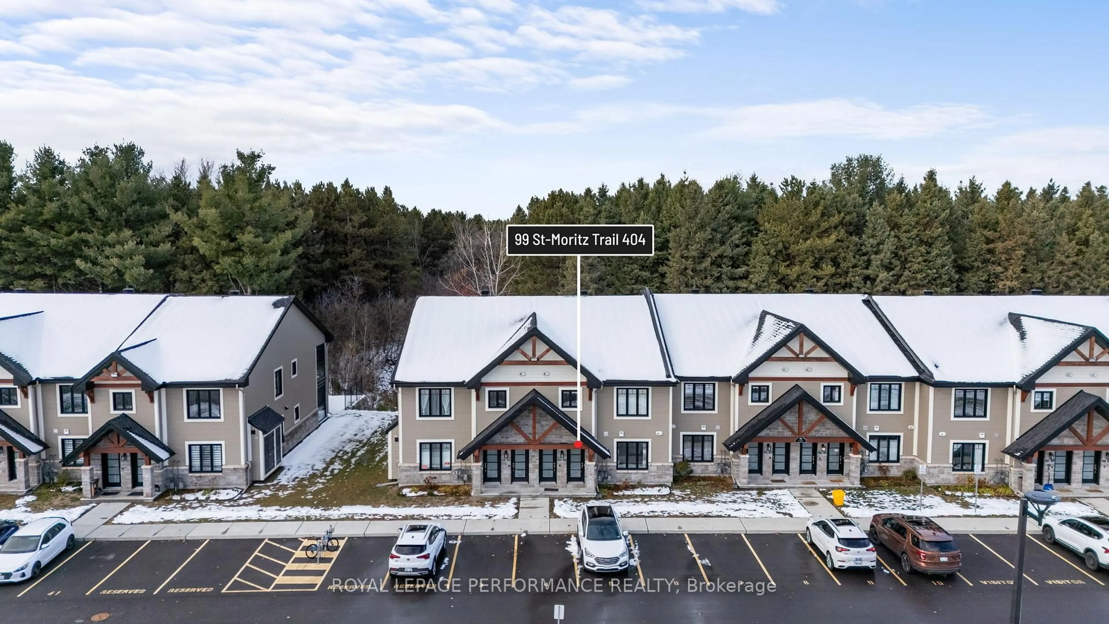 A pic from outside/outdoor area/front of a property/back of a property/a pic from drone, mountain view for 99 St Moritz Tr #404, Russell Ontario K0A 1W0