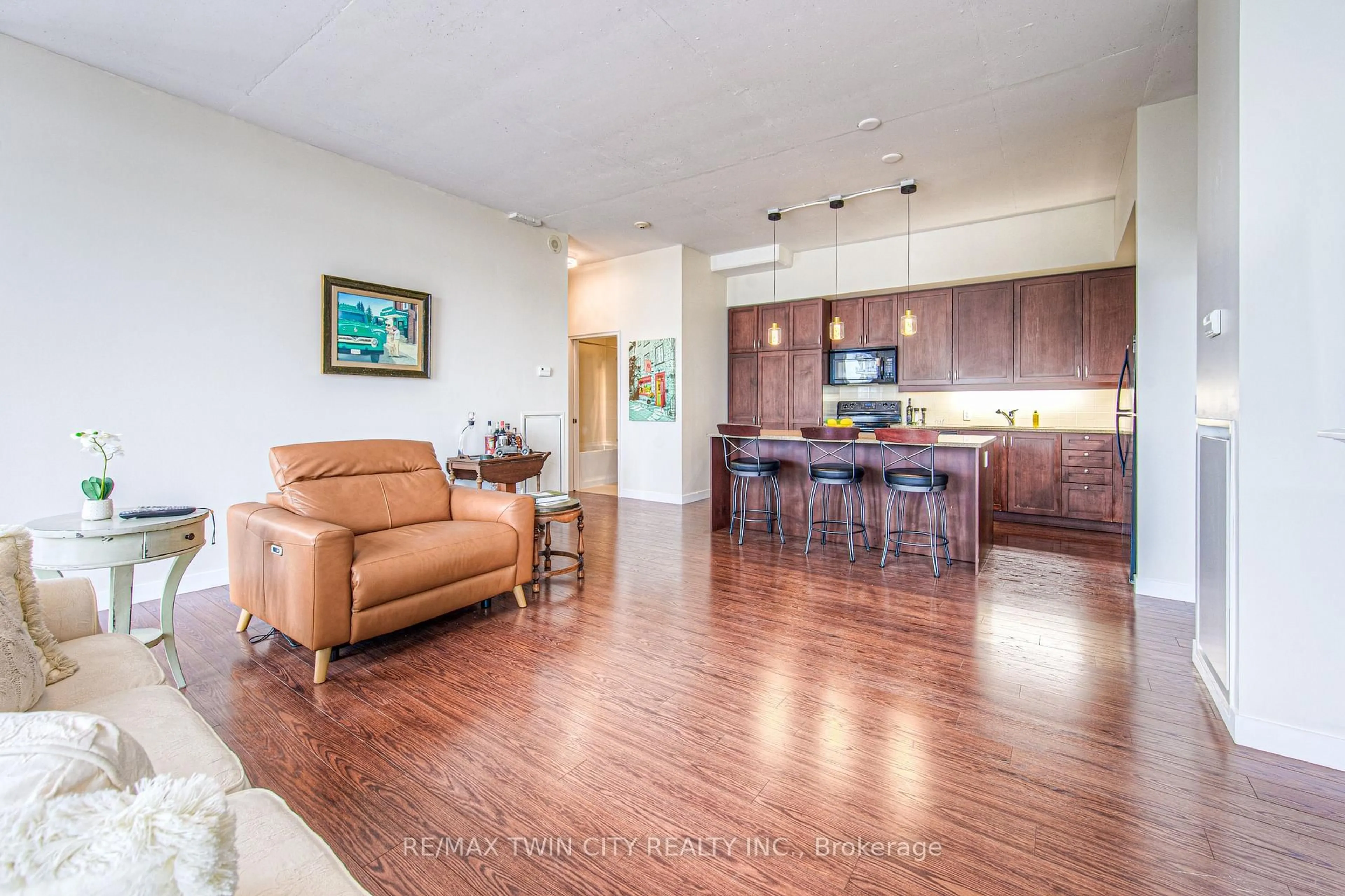 Open concept kitchen, unknown for 191 KING St #713, Waterloo Ontario N2J 1R1