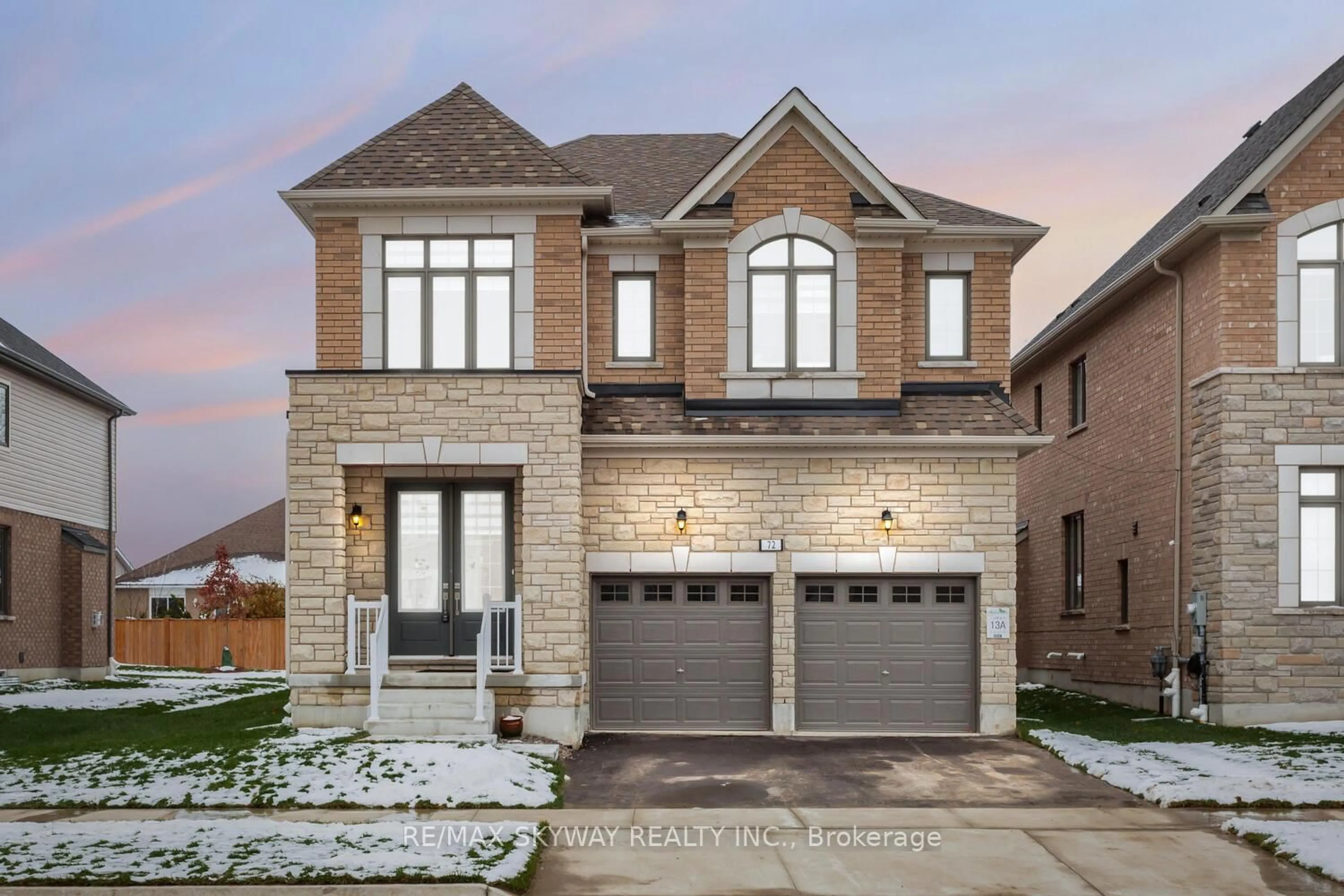 Home with brick exterior material, street for 72 Paperbirch Dr, Cambridge Ontario N1T 0G8