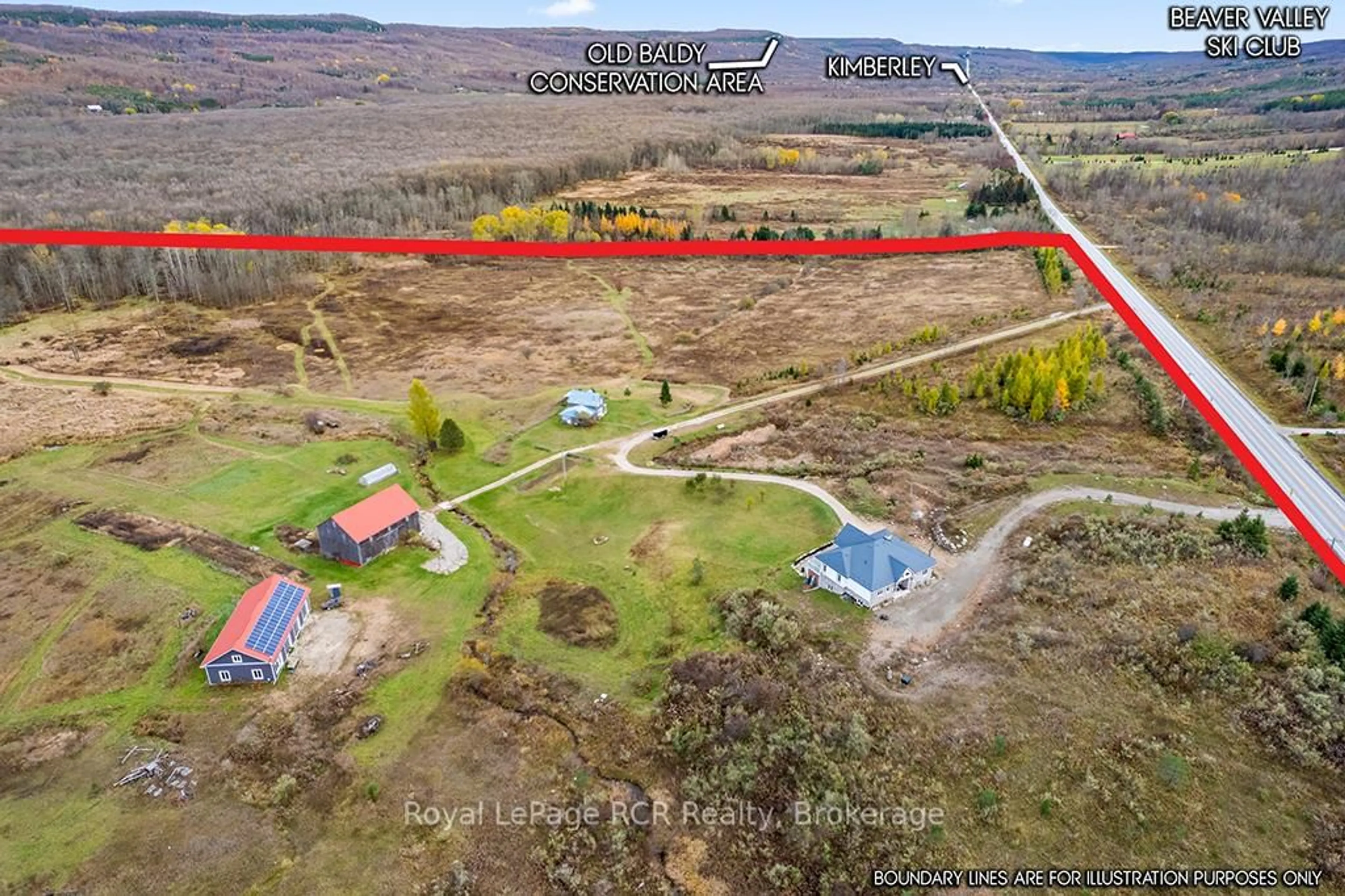 A pic from outside/outdoor area/front of a property/back of a property/a pic from drone, unknown for 195781 Grey 7 Rd, Grey Highlands Ontario N0C 1H0