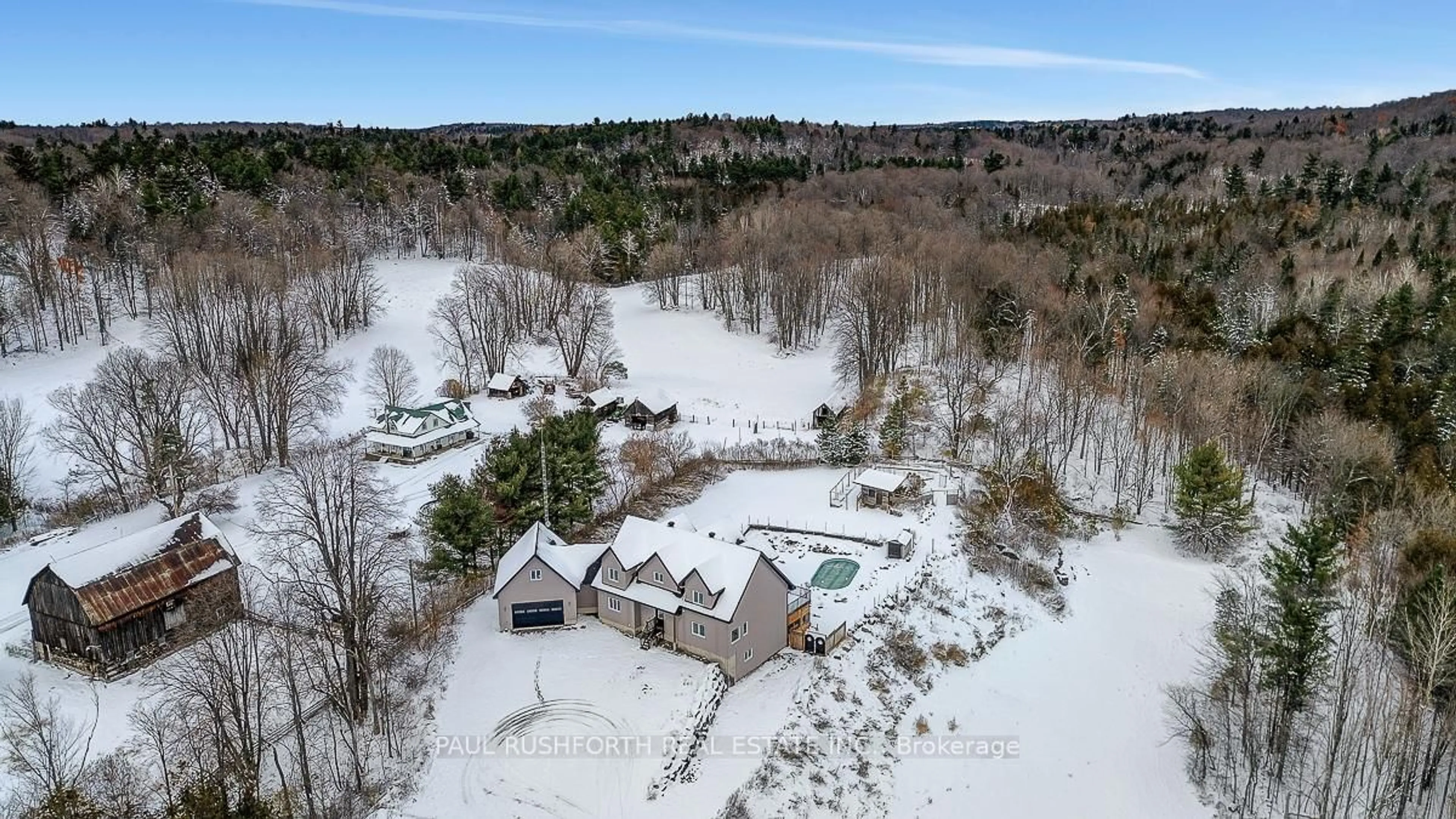 A pic from outside/outdoor area/front of a property/back of a property/a pic from drone, water/lake/river/ocean view for 3968 Elphin Maberly Rd, Snow Road Station Ontario K0H 2R0
