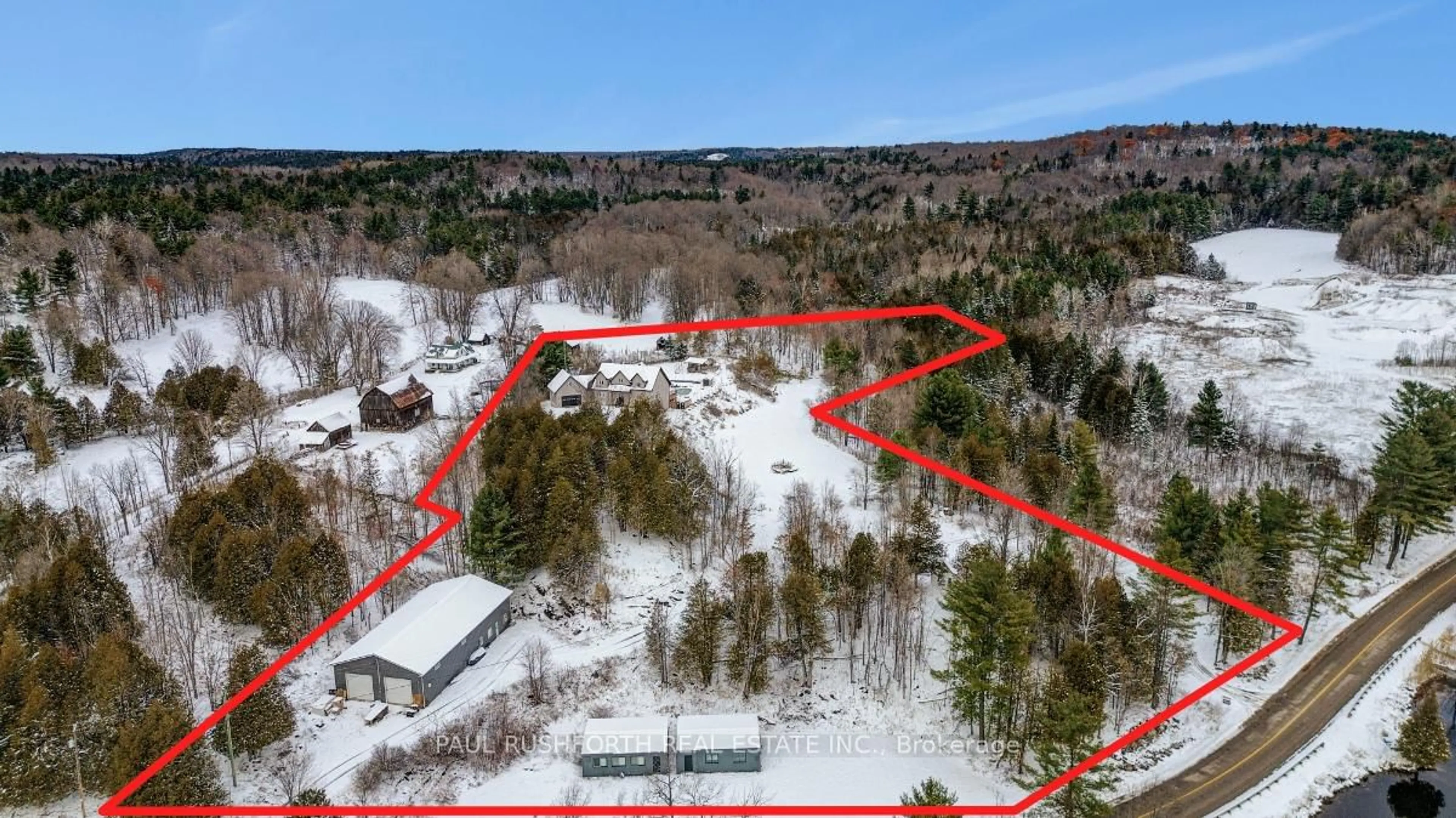 A pic from outside/outdoor area/front of a property/back of a property/a pic from drone, unknown for 3968 Elphin Maberly Rd, Snow Road Station Ontario K0H 2R0