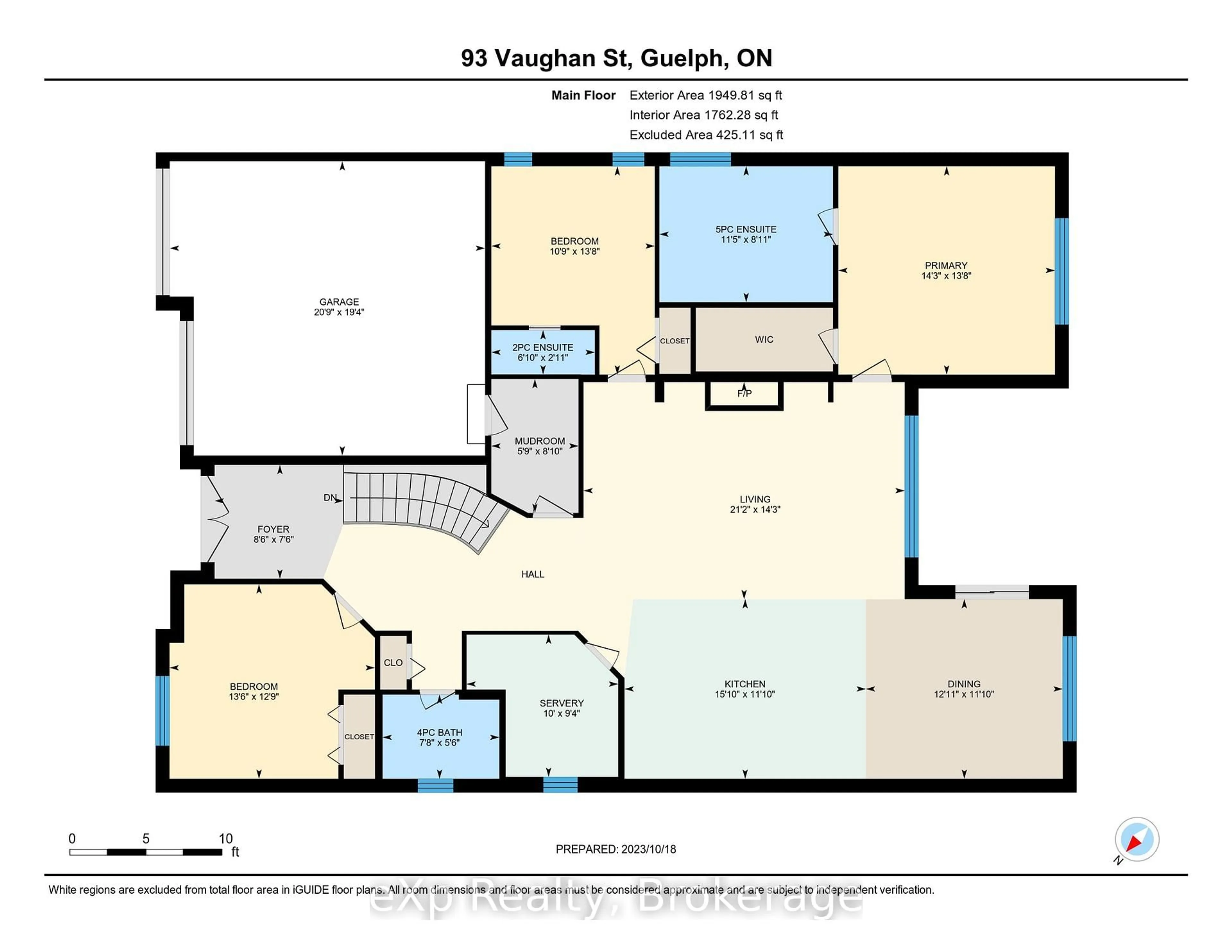 Floor plan for 93 Vaughan St, Guelph Ontario N1G 0B3
