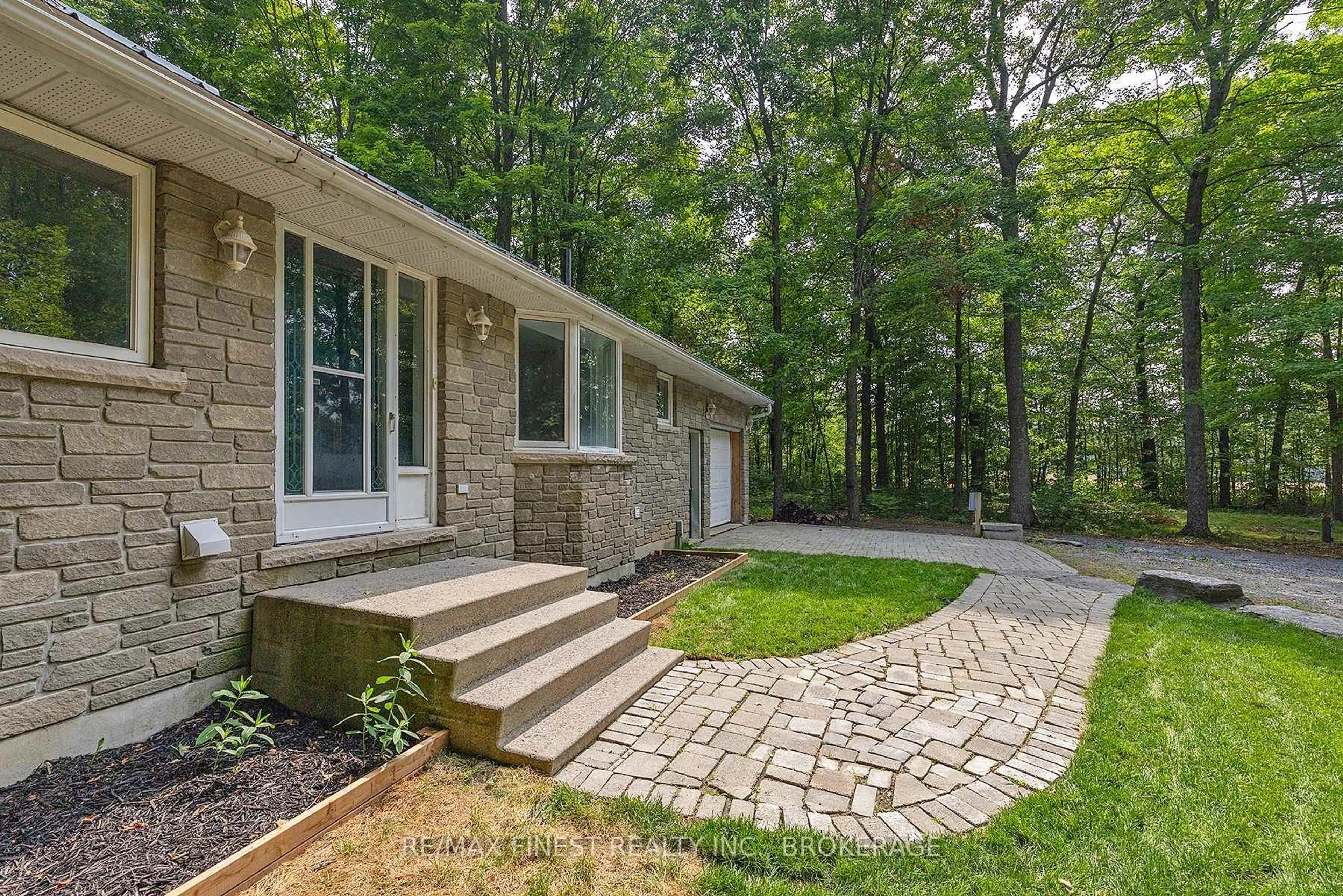 Patio, forest/trees view for 918 Fry Rd, Prince Edward County Ontario K0K 2T0