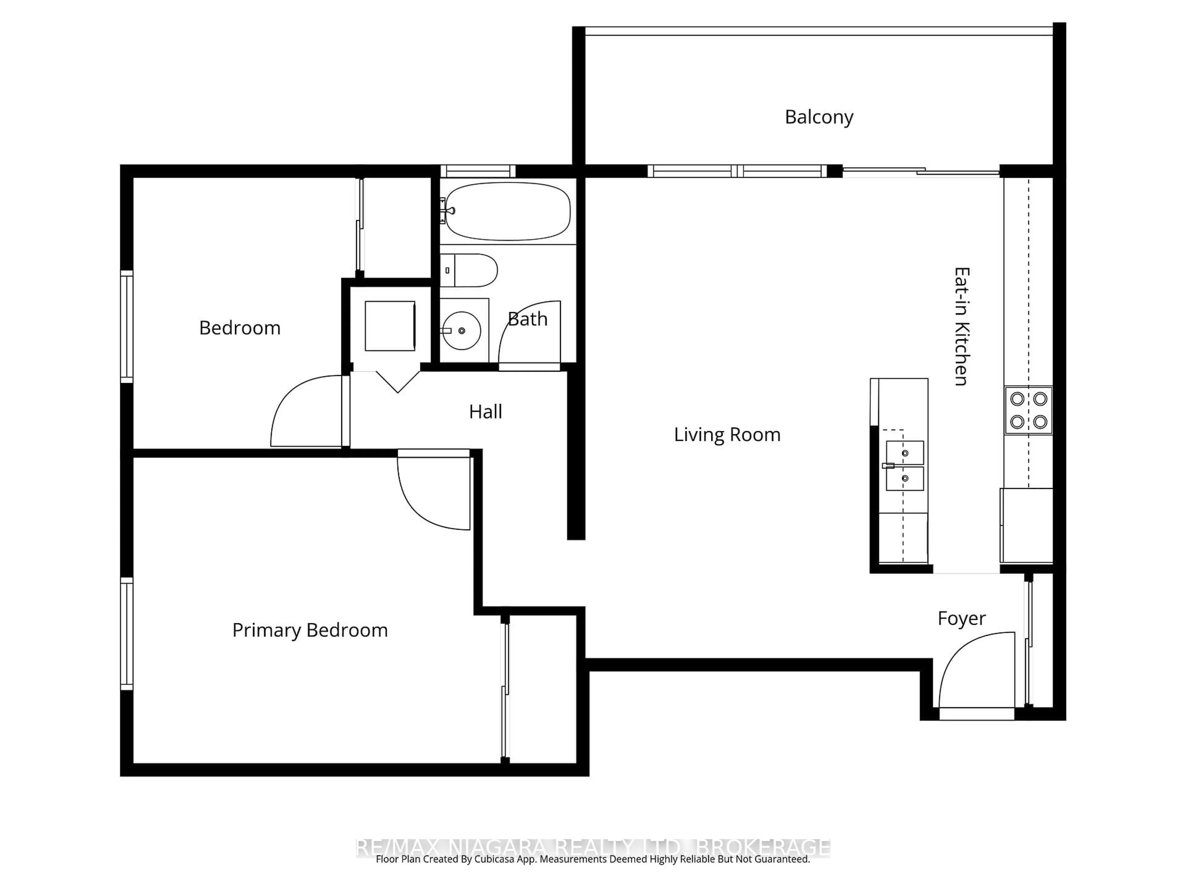 Floor plan for 6390 Huggins St #209, Niagara Falls Ontario L2J 1H1