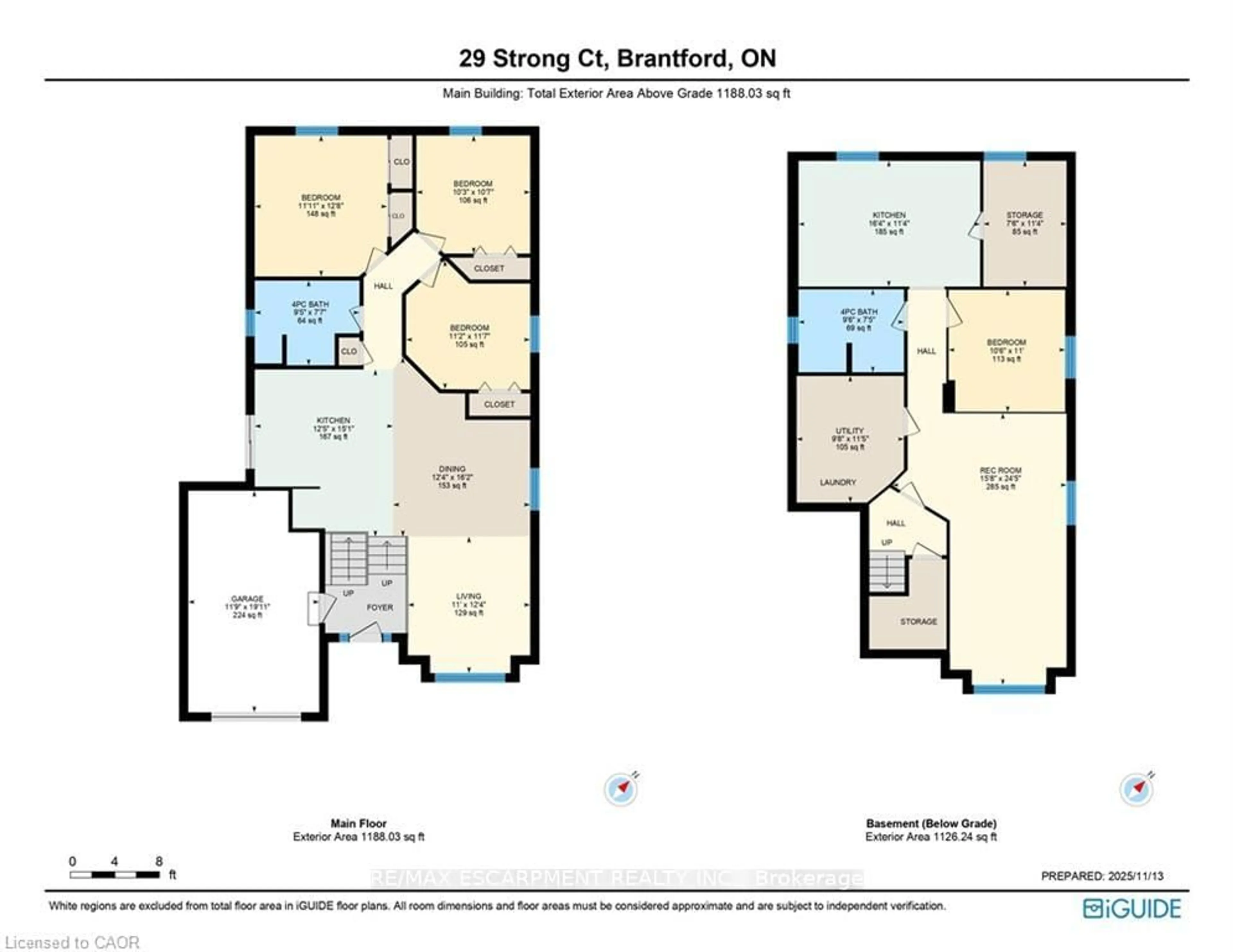 Floor plan for 29 Strong Crt, Brantford Ontario N3R 7Y4