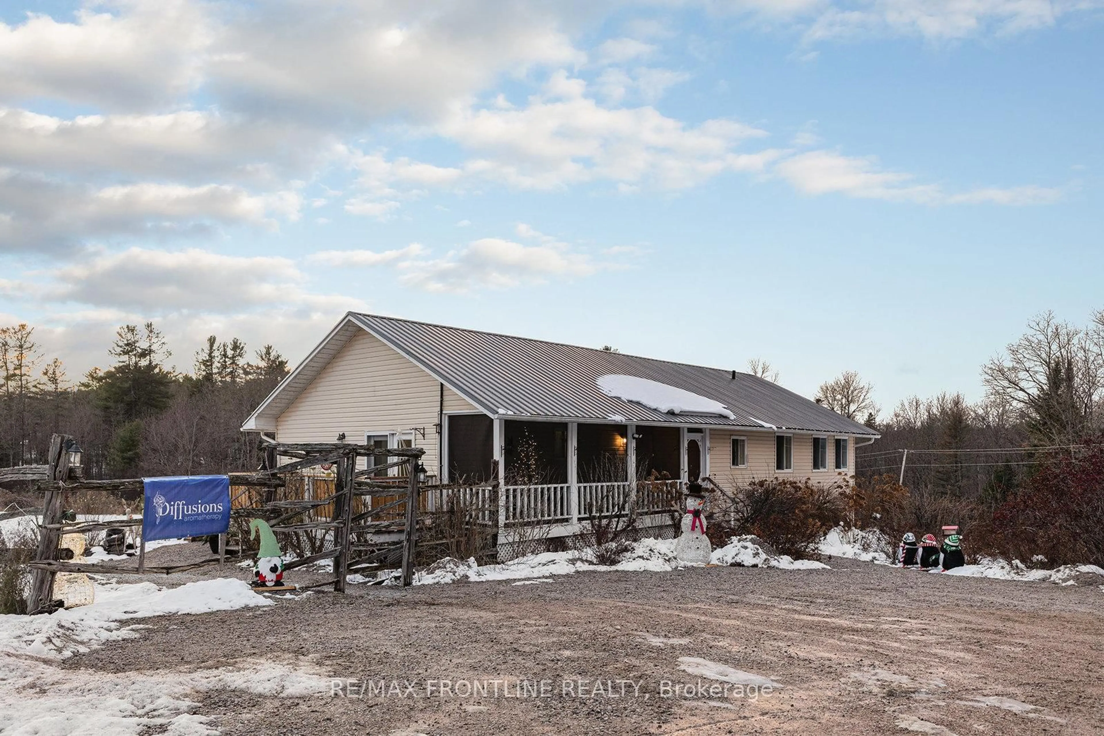 A pic from outside/outdoor area/front of a property/back of a property/a pic from drone, unknown for 242 Maberly Station Rd, Maberly Ontario K0H 2B0