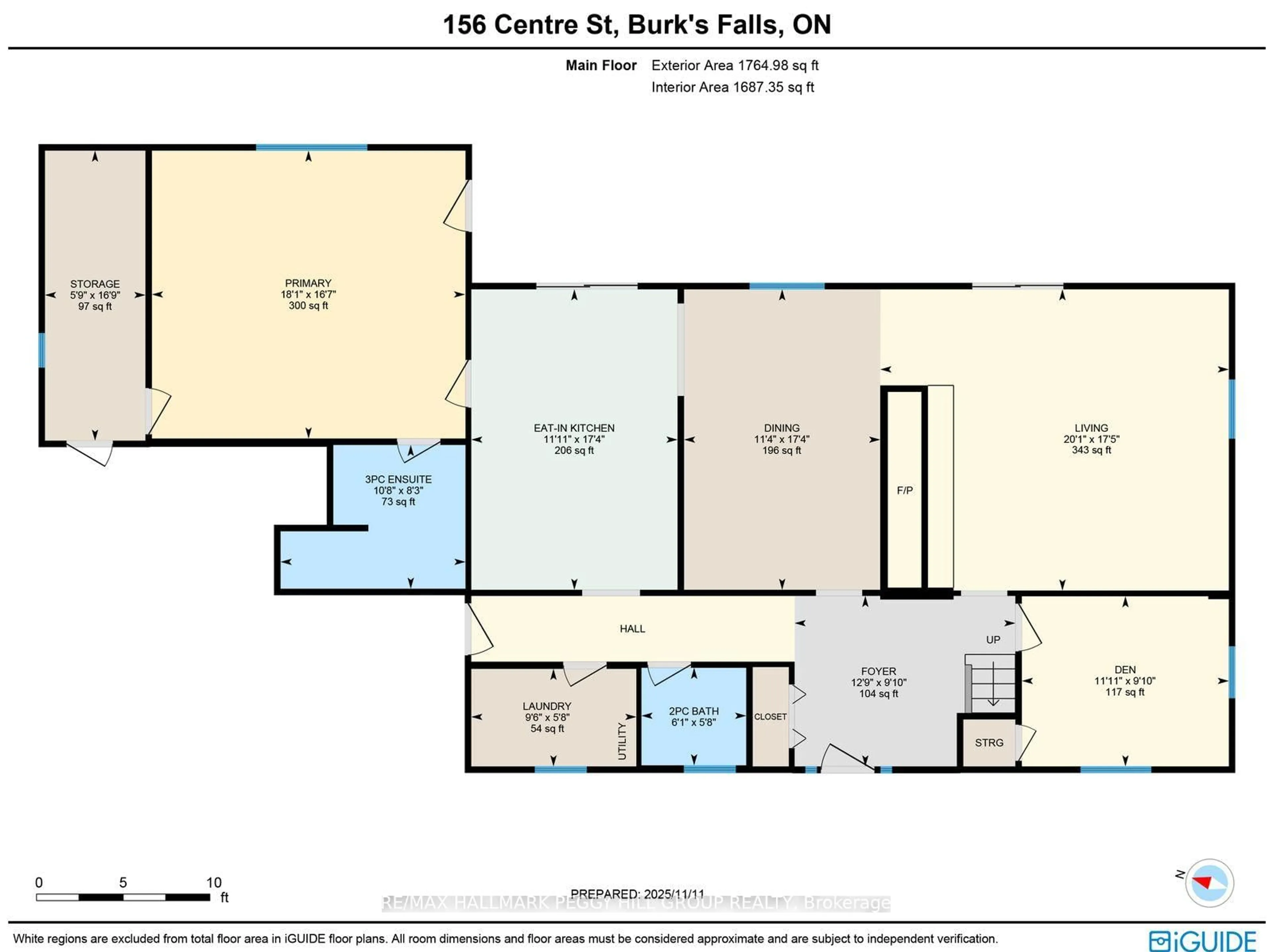 Floor plan for 156 Centre St, Burk's Falls Ontario P0A 1C0