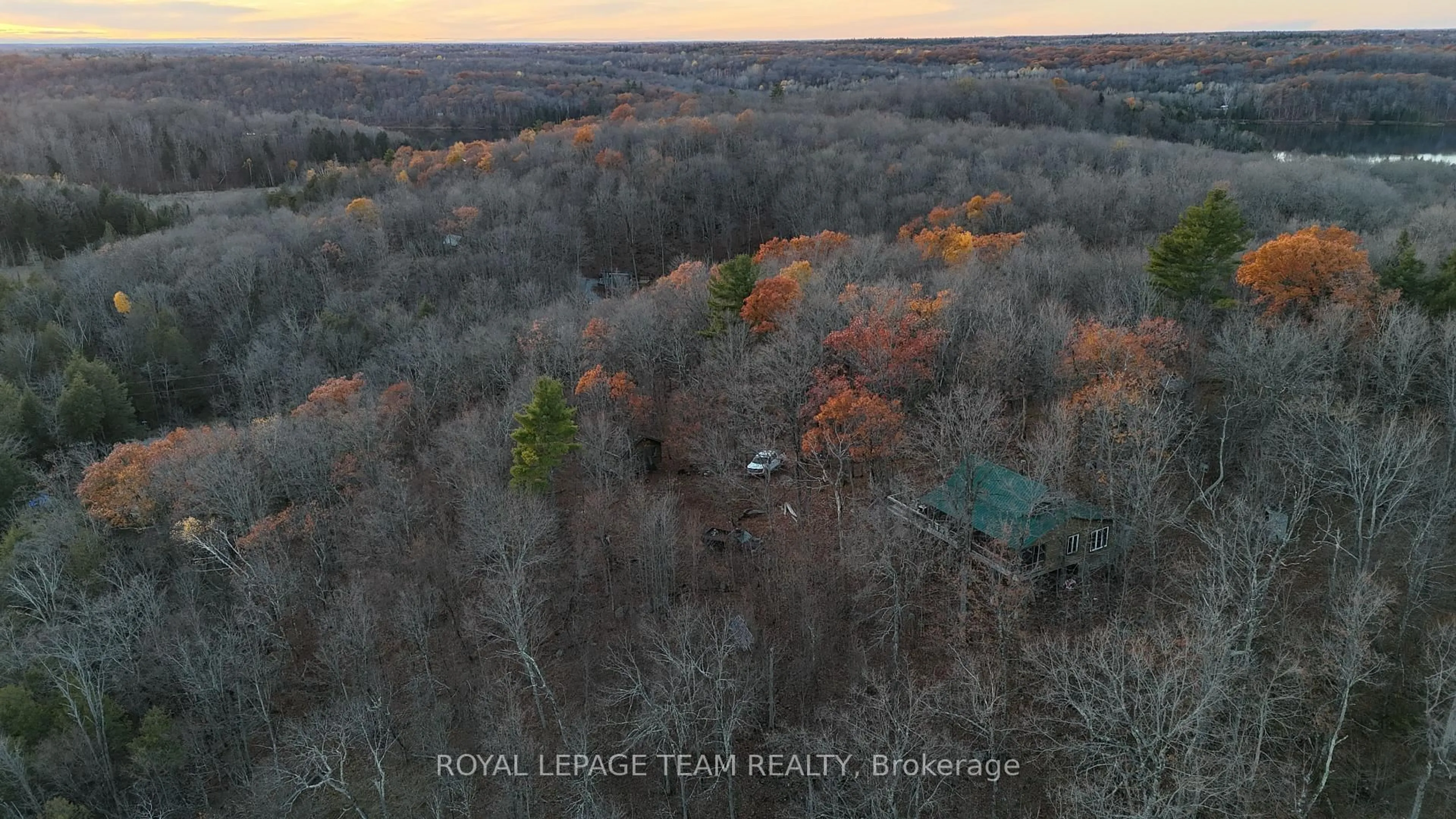 A pic from outside/outdoor area/front of a property/back of a property/a pic from drone, forest/trees view for 1266 Bolton Lane, Mountain Grove Ontario K0H 2E0
