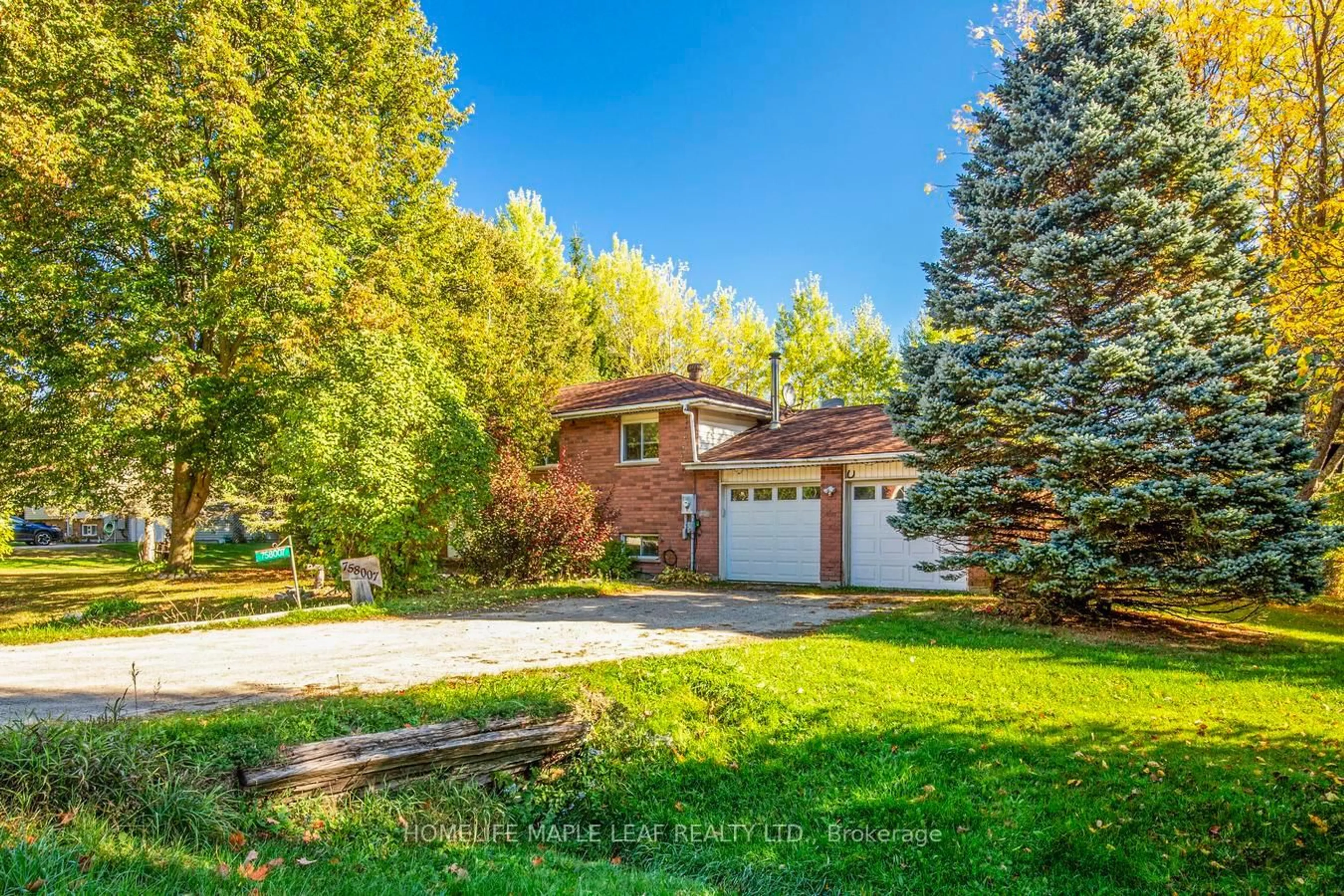 A pic from outside/outdoor area/front of a property/back of a property/a pic from drone, unknown for 758007 2nd Line, Mulmur Ontario L9V 0G8