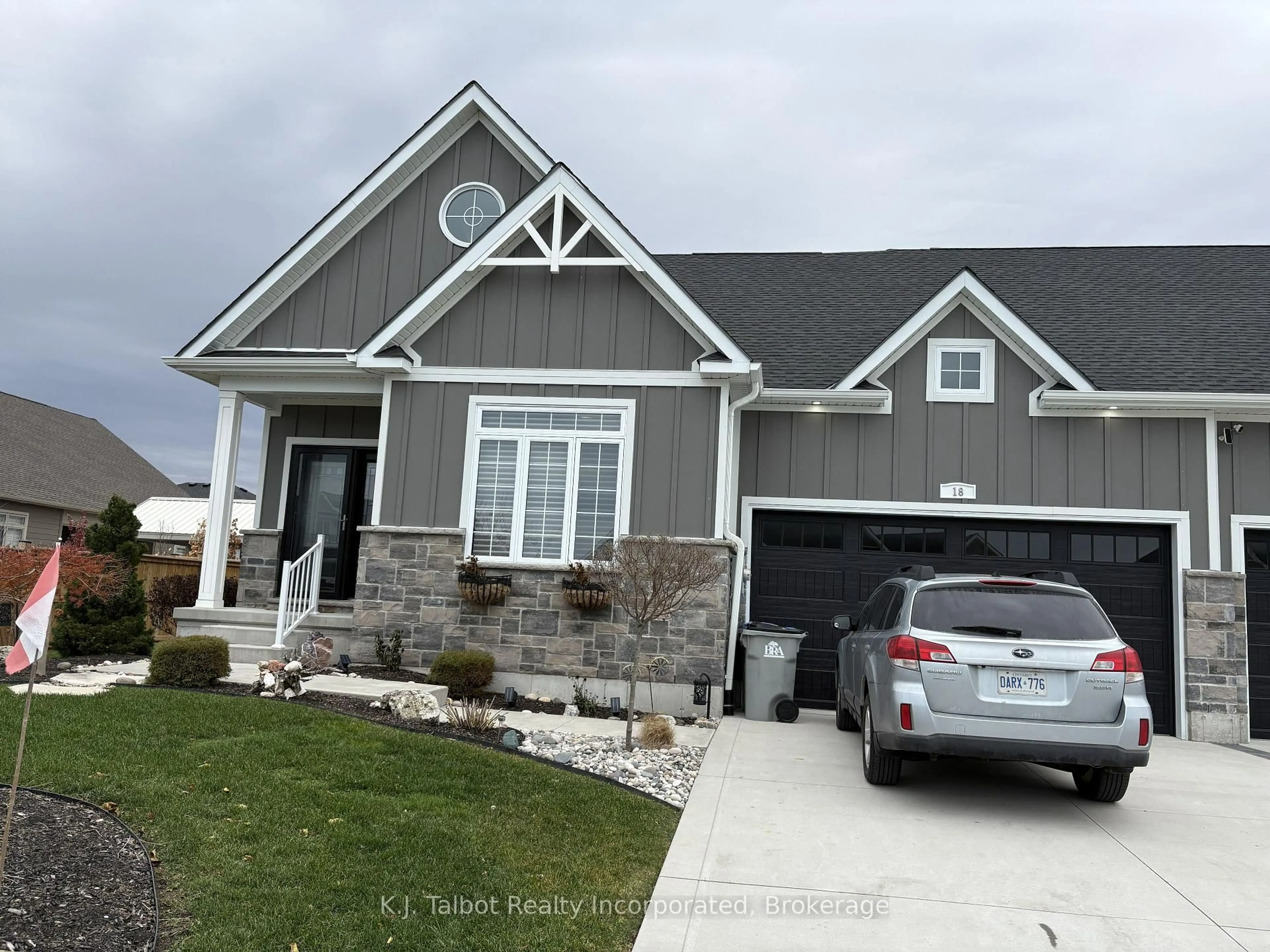 Home with vinyl exterior material, street for 18 Tattersall Lane, Lambton Shores Ontario N0M 1T0