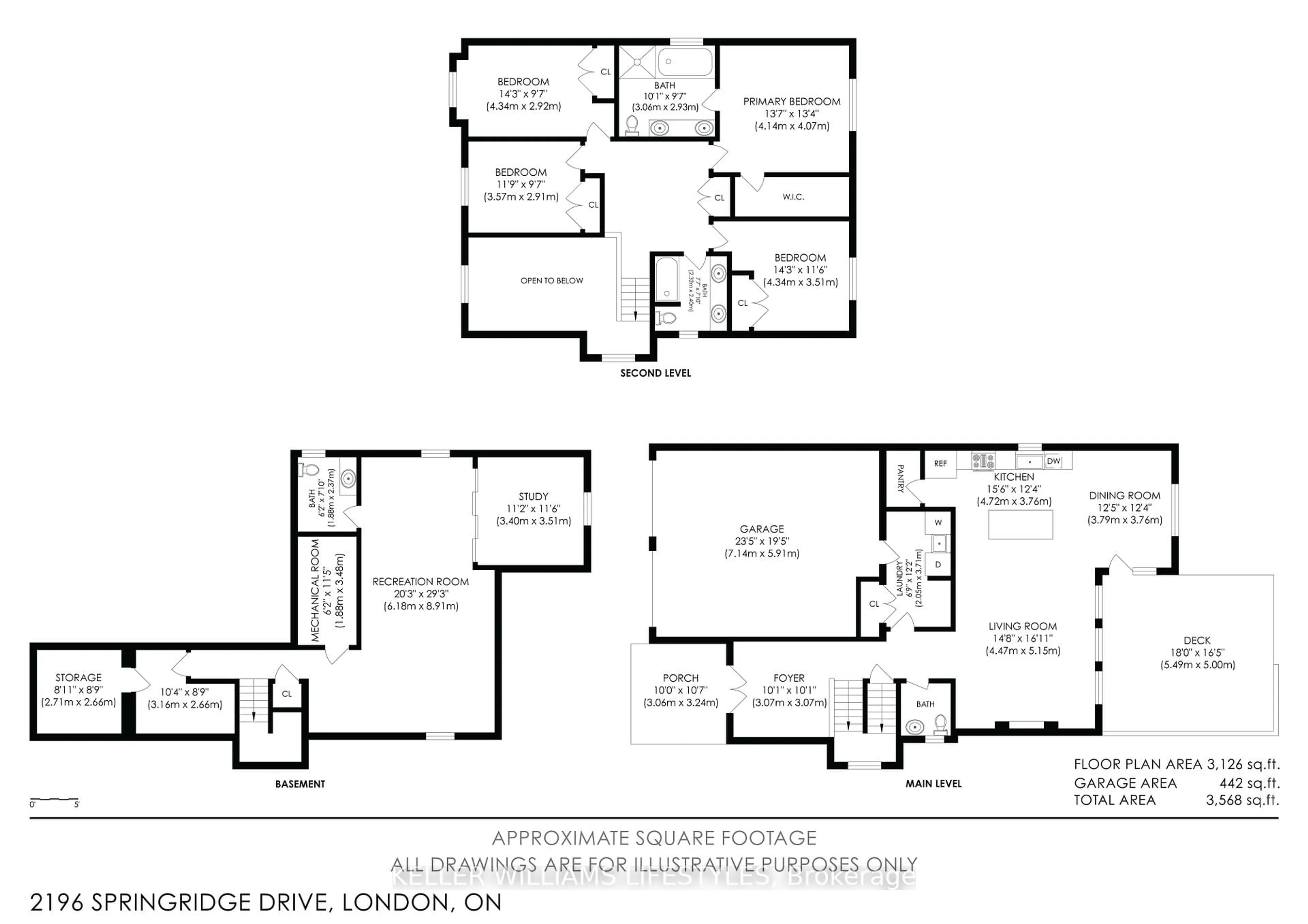 Floor plan for 2196 Springridge Dr, London North Ontario N5X 4P8