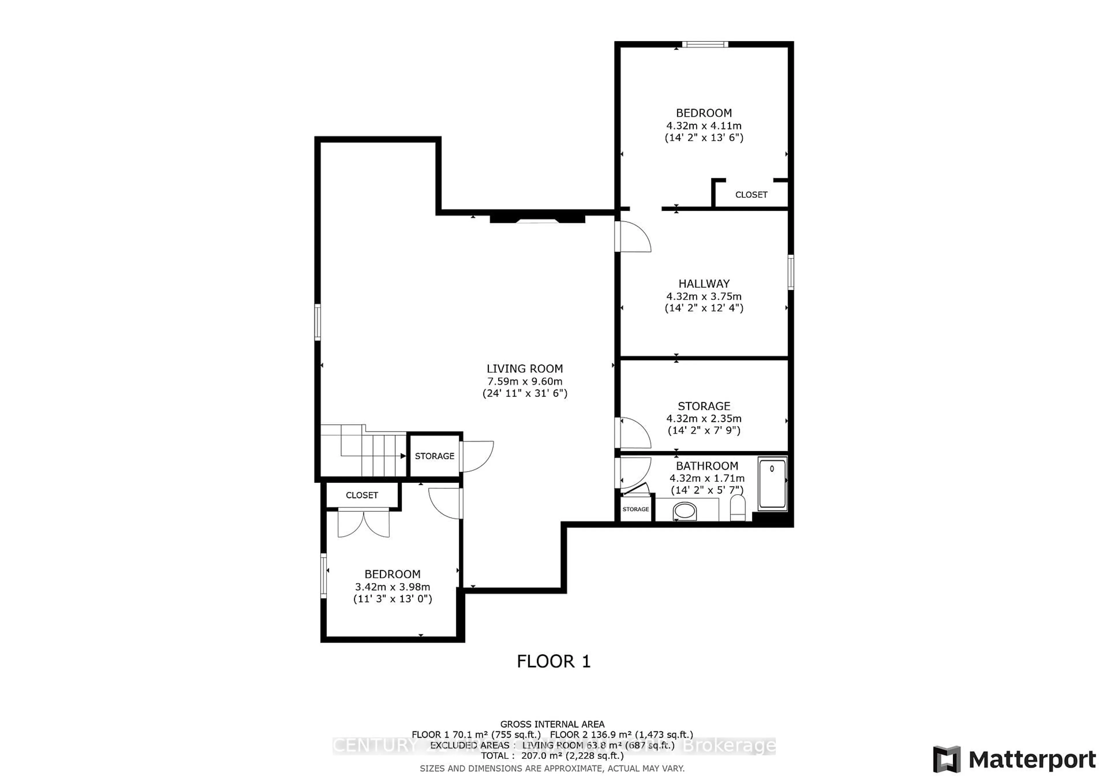 Floor plan for 60 Greene St, South Huron Ontario N0M 1S3