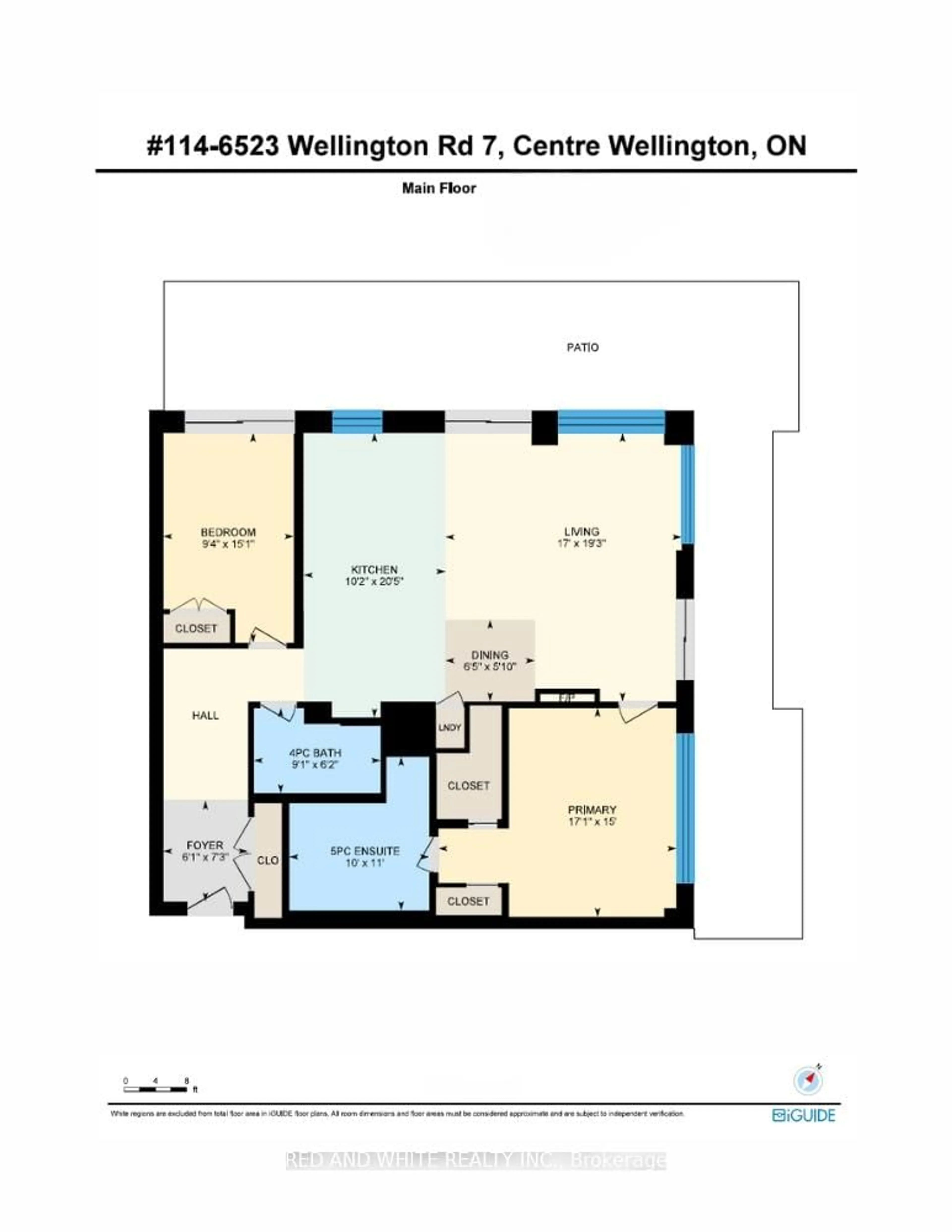 Floor plan for 6523 WELLINGTON Rd #114 - Road 7, Centre Wellington Ontario N0B 1S0