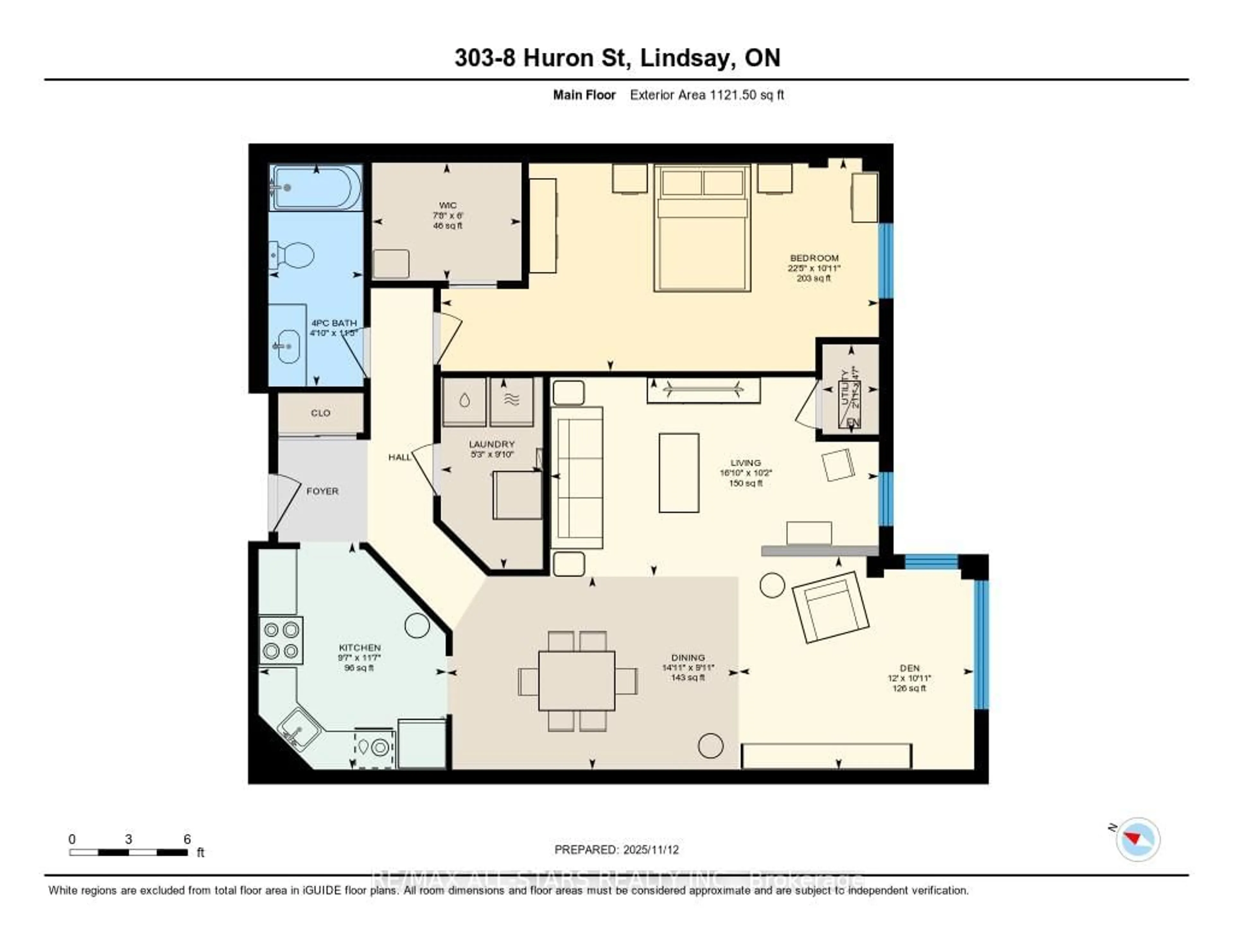 Floor plan for 8 Huron St #303, Kawartha Lakes Ontario K9V 6K3