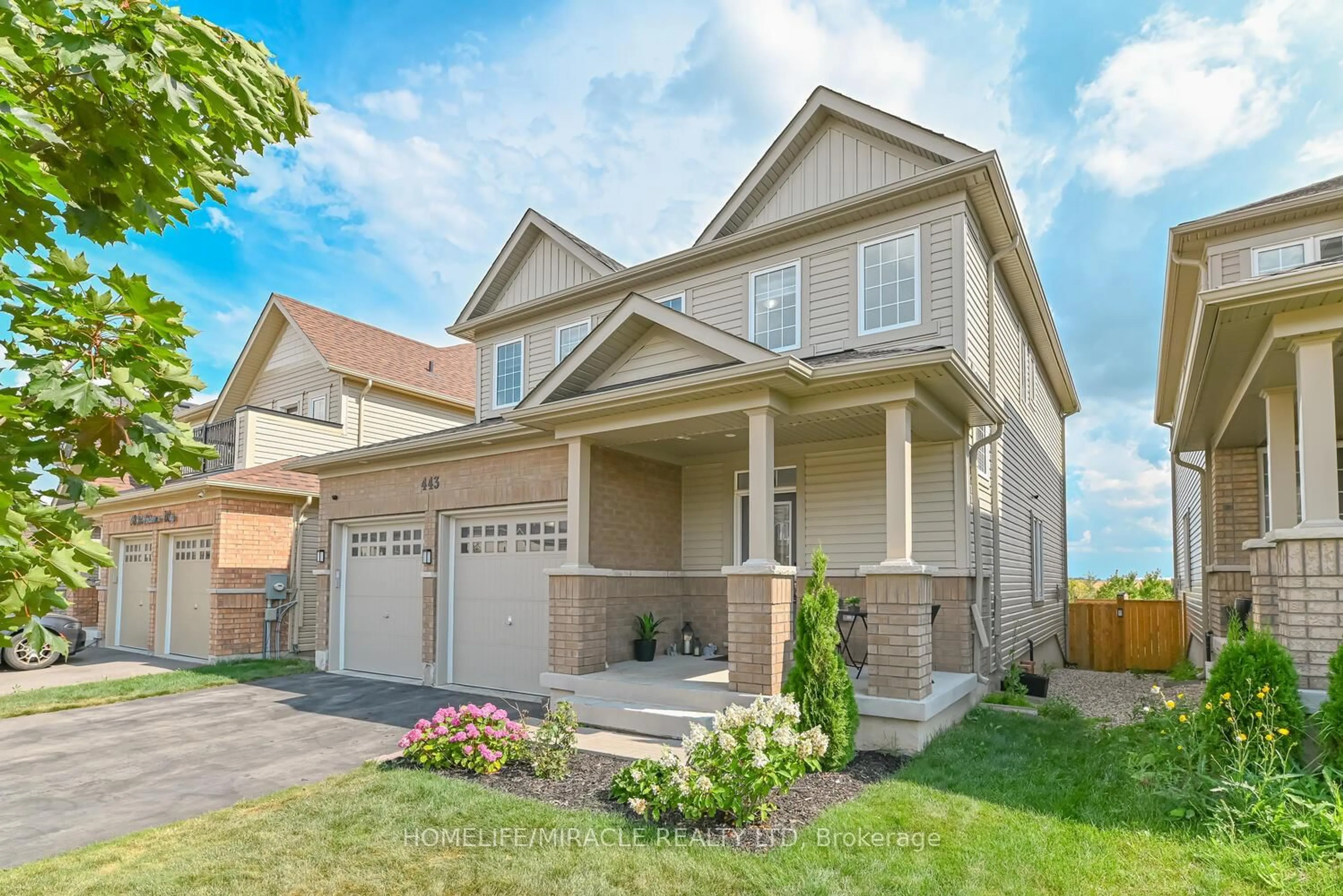 Home with brick exterior material, street for 443 Henderson Way, Shelburne Ontario L9V 3X3