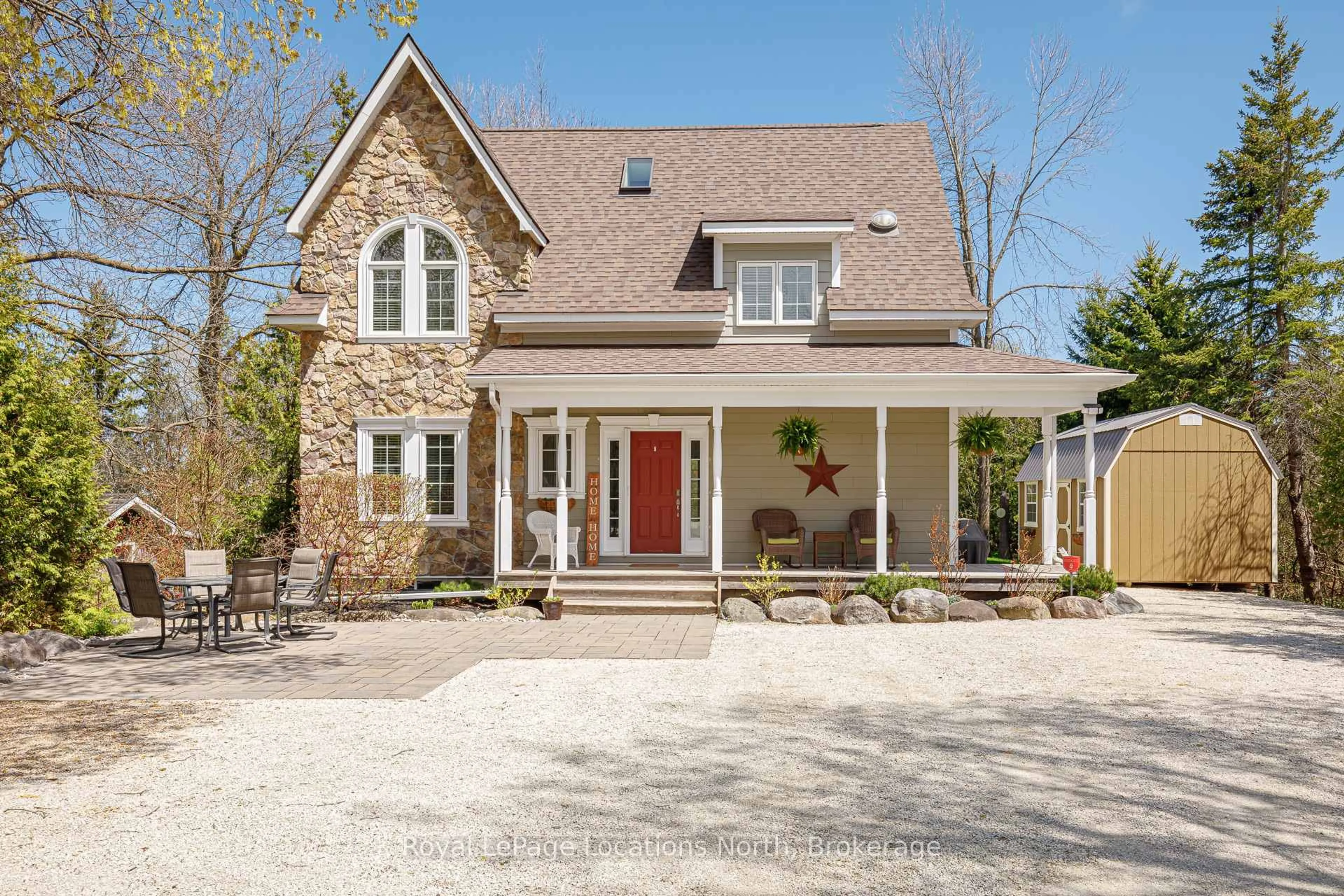 Home with brick exterior material, street for 213 Camperdown Rd, Blue Mountains Ontario N0H 1J0