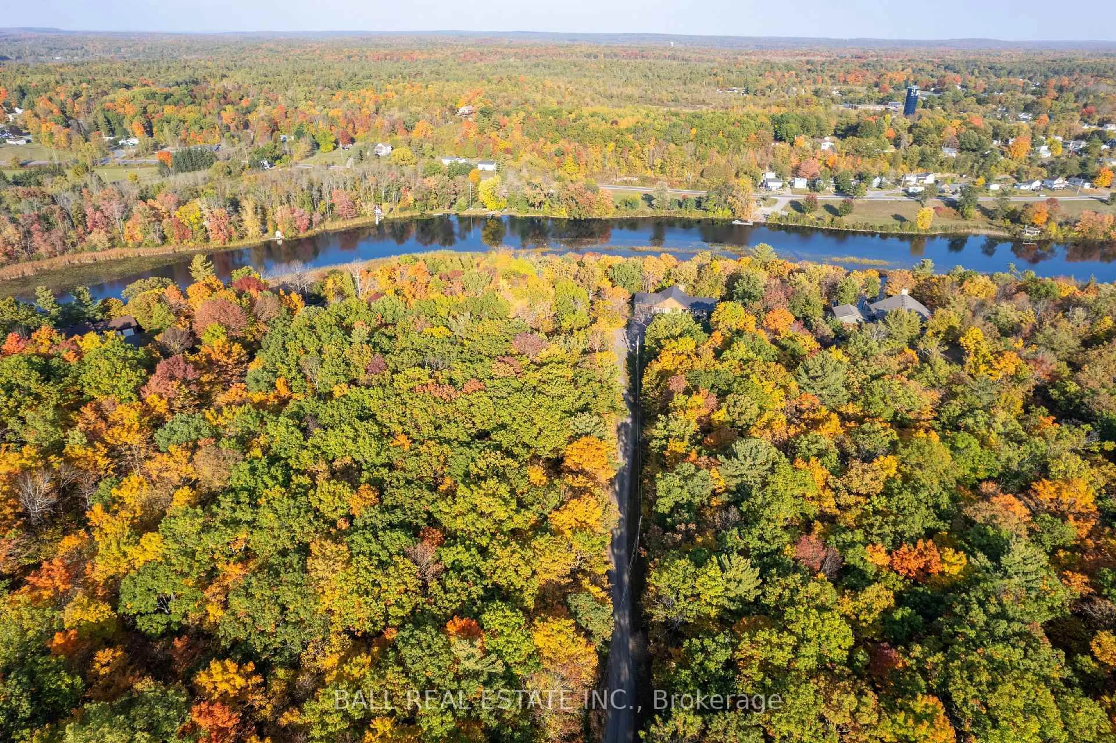 A pic from outside/outdoor area/front of a property/back of a property/a pic from drone, forest/trees view for 38 Bontervale Rd, Limoges Ontario K0K 2M0