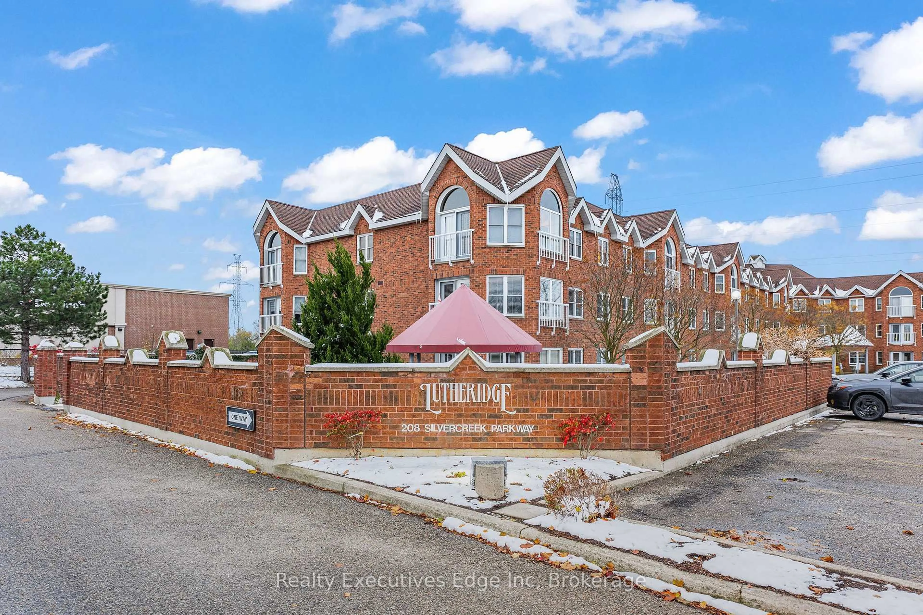 A pic from outside/outdoor area/front of a property/back of a property/a pic from drone, building for 208 Silvercreek Pkwy #205, Guelph Ontario N1H 8H2