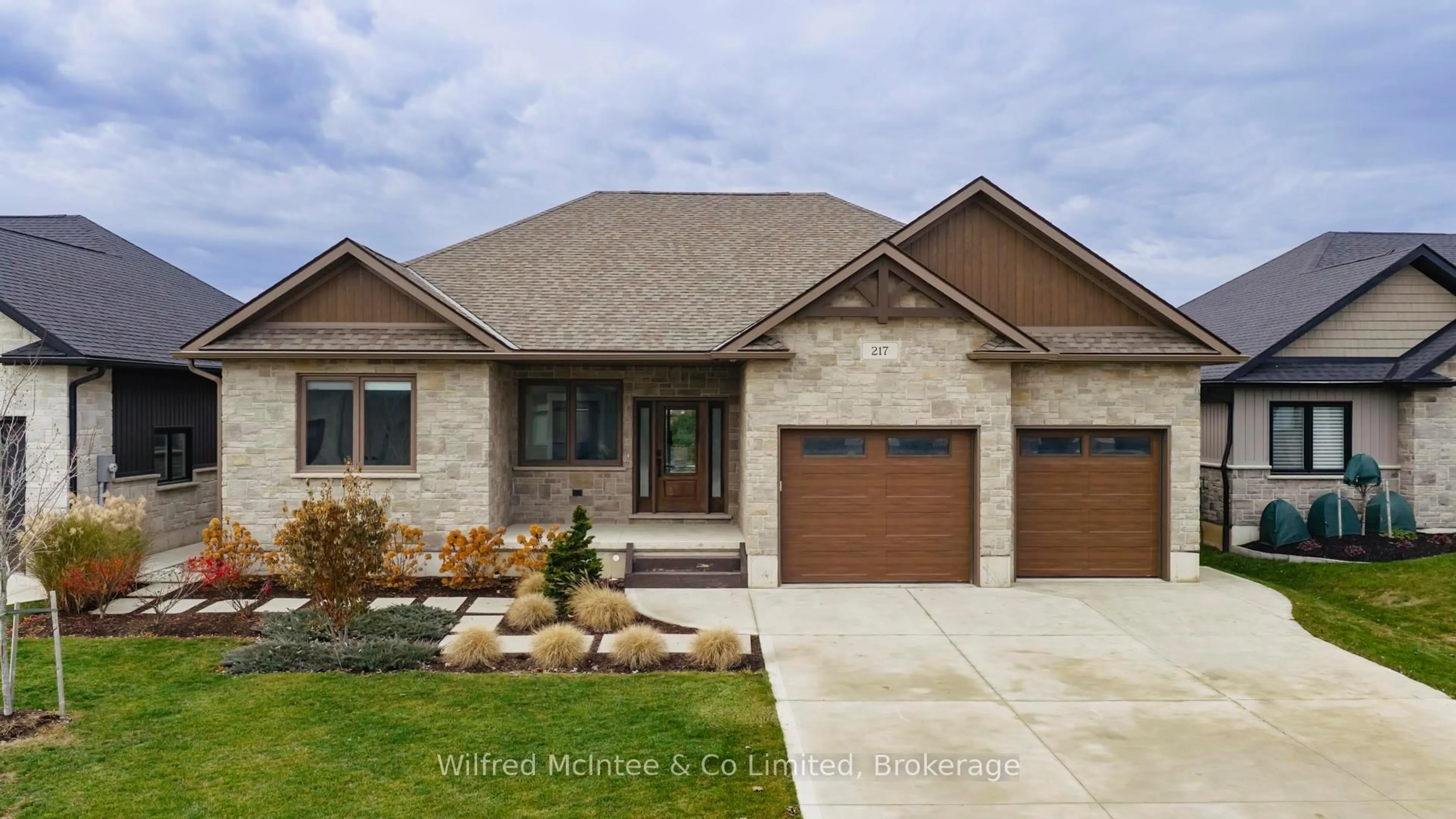 Home with brick exterior material, street for 217 Irishwood Lane, Brockton Ontario N0G 2V0