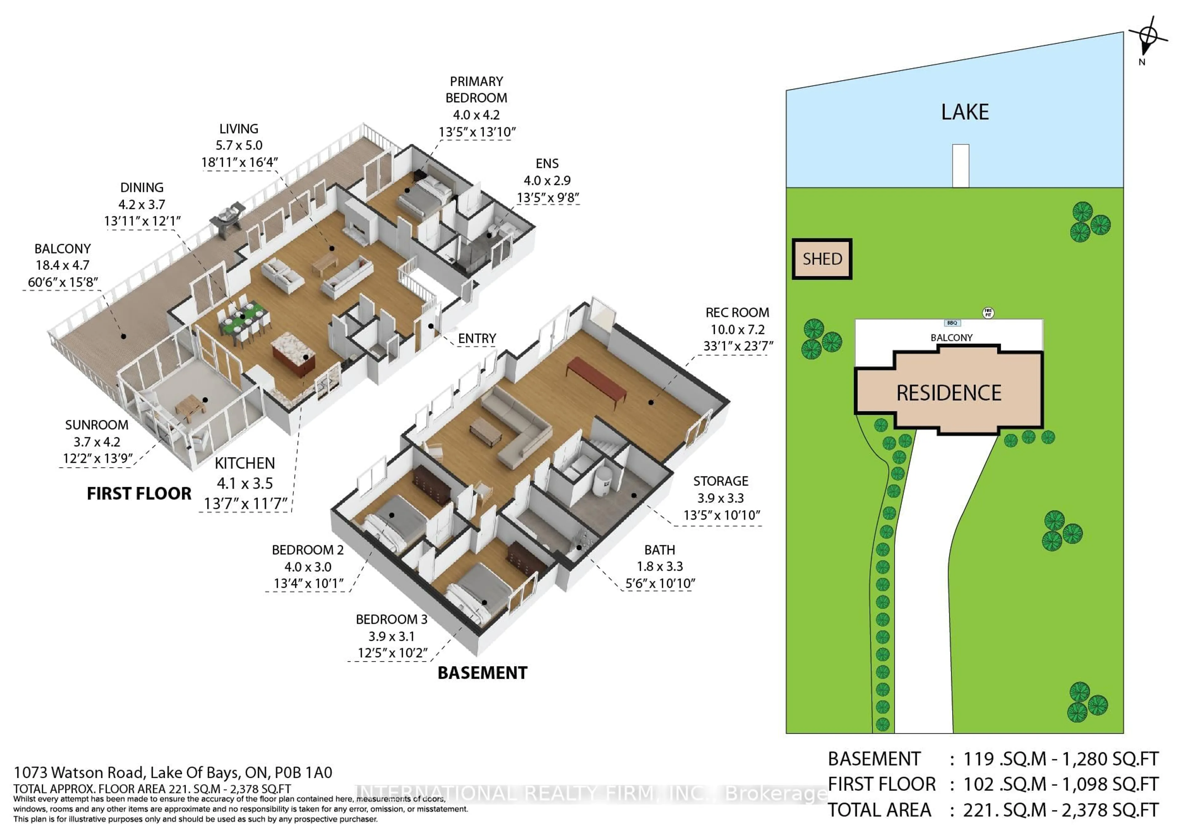 Floor plan for 1073 Watson Rd, Lake of Bays Ontario P0B 0A3