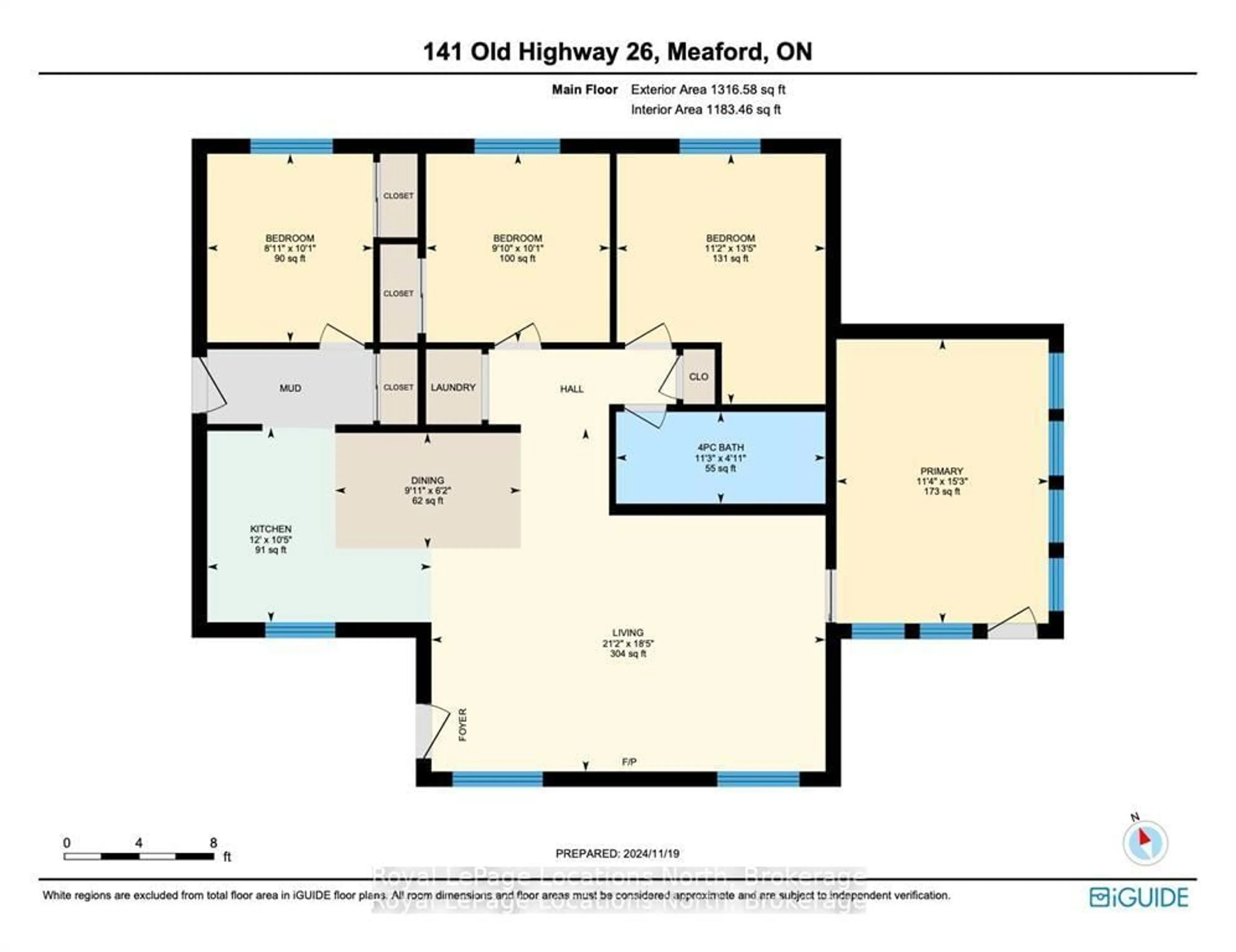 Floor plan for 141 Old Highway 26, Meaford Ontario N4L 1W7